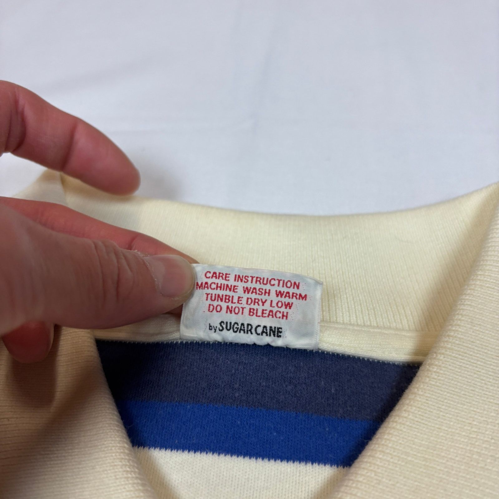 Sugar Cane Cheswick Sugarcane Striped Polo Shirt Men's Large Preppy Size US L / EU 52-54 / 3 - 5 Thumbnail