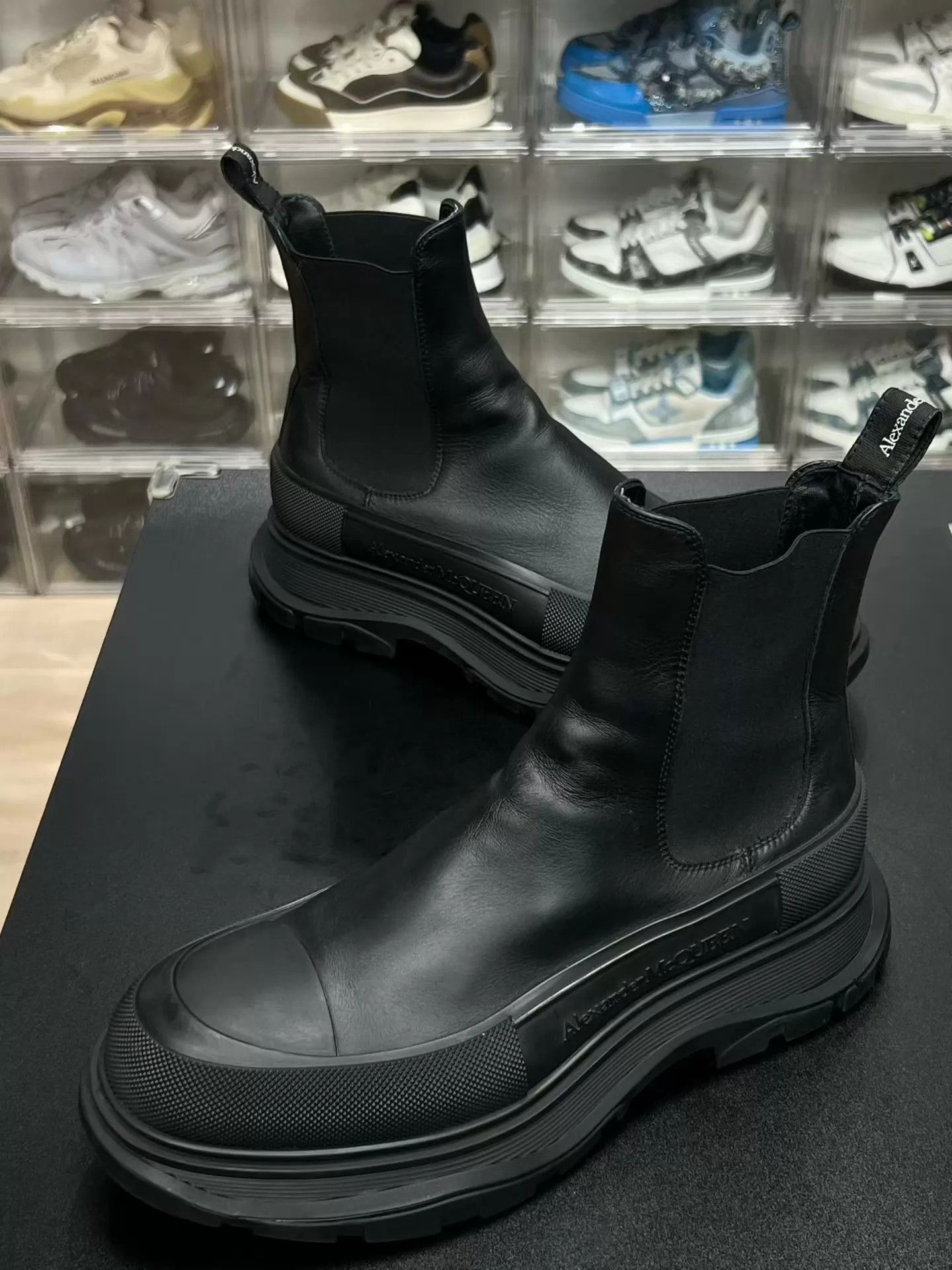Alexander McQueen MCQ High-Top Black Chelsea Boots 44 EU Size US 11 / EU 44 - 1 Thumbnail