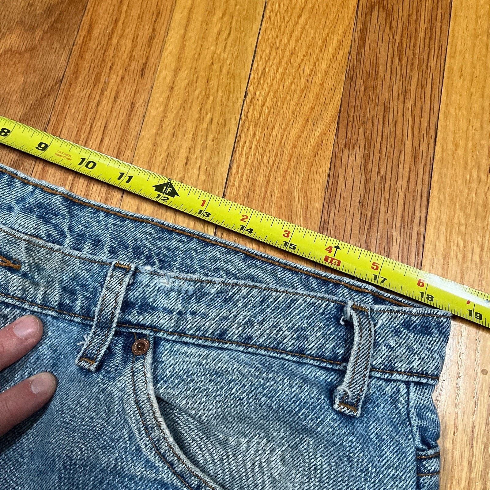 Levi's VTG 90s Levi's 550 Orange Tab Jeans Mens Relaxed Fit Tapered Size US 37 - 3 Thumbnail