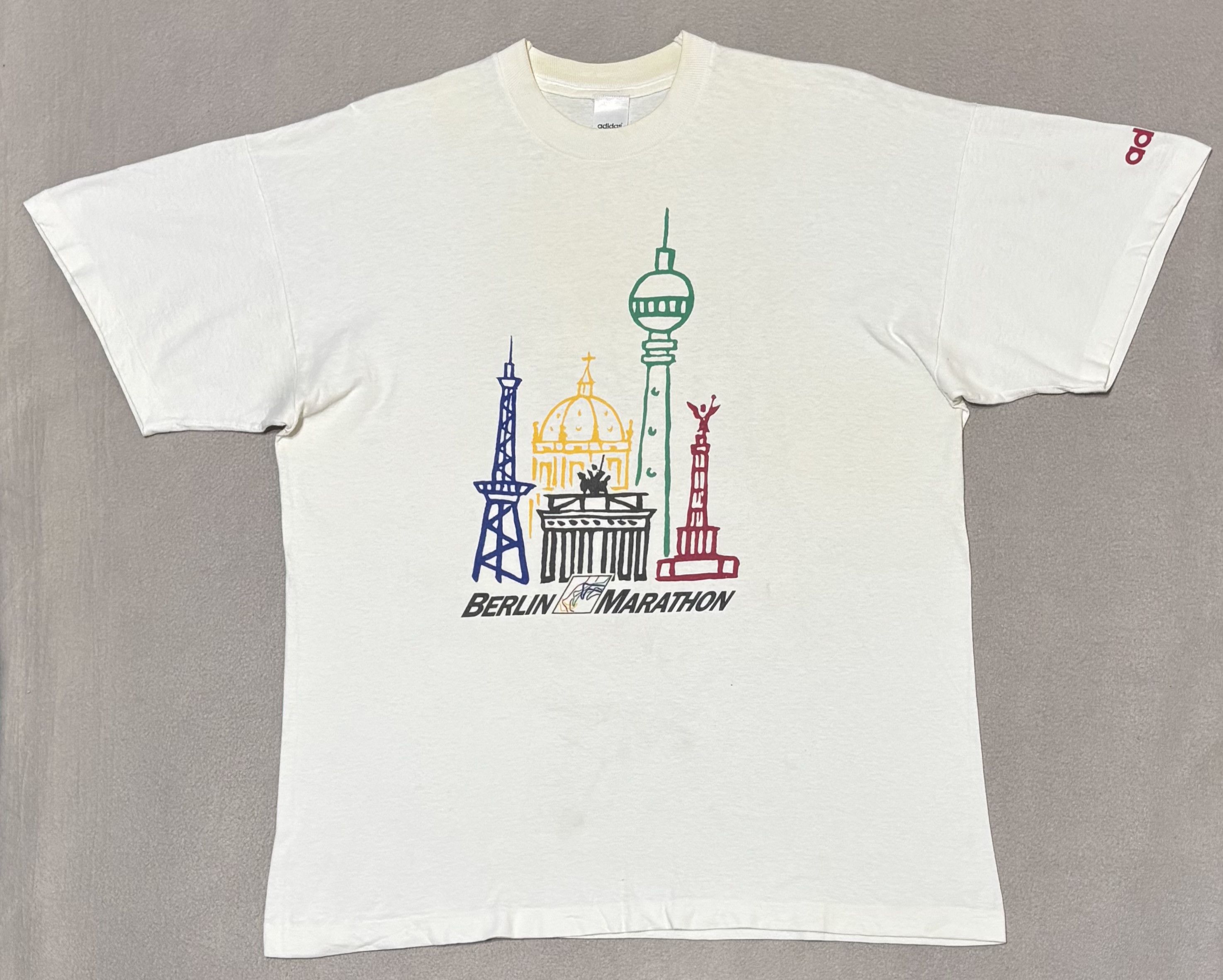 Adidas Berlin Marathon T-shirt Adidas 90s vintage Size. XL Size US XL / EU 56 / 4 - 5 Thumbnail