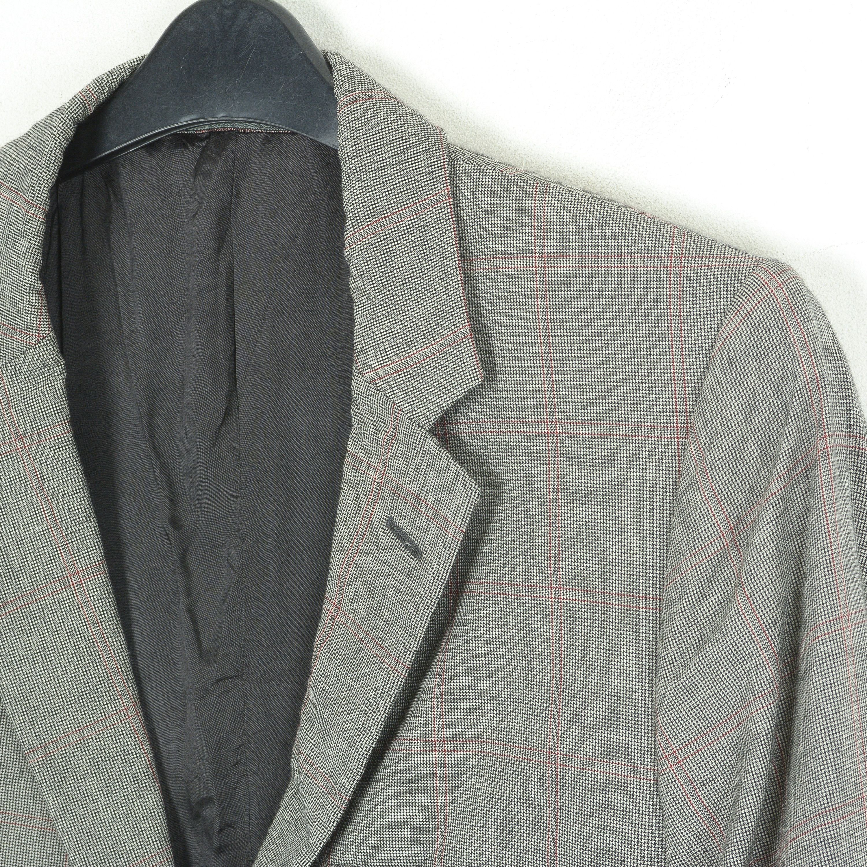 Aquascutum Wool Blazer UK 34 US Coat EU 44 Jacket Plaid Check Suit 2XS Size 34R - 3 Thumbnail