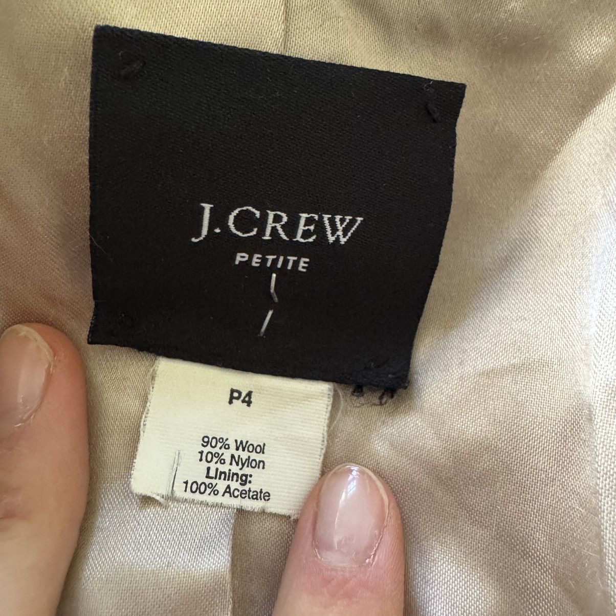 J.Crew Y2k J.Crew Double Breasted Wool Pea Coat Size S / US 4 / IT 40 - 7 Thumbnail