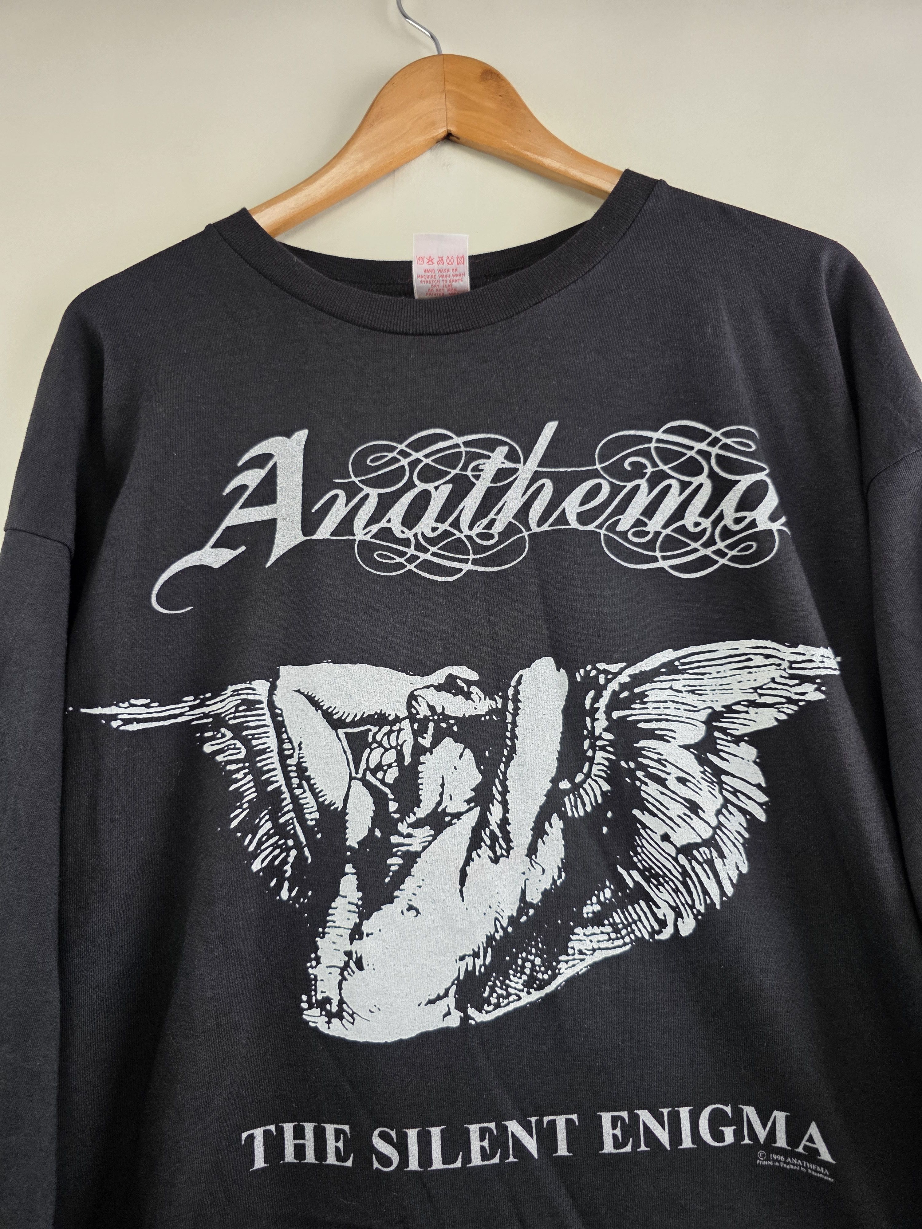 Vintage 1996 Anathema The Silent enigma Long-sleeve XL 23.5" 30" Size US XL / EU 56 / 4 - 5 Thumbnail