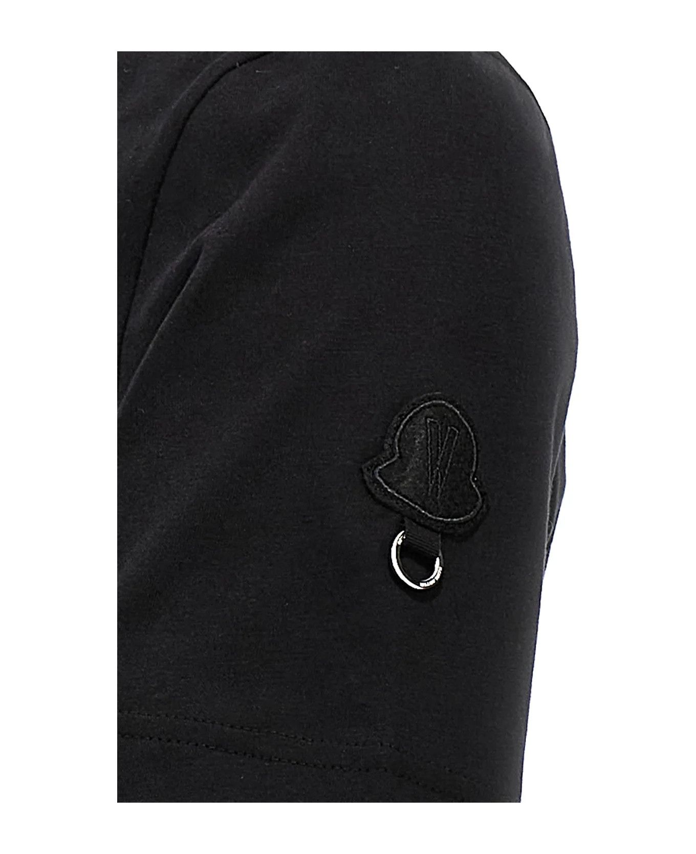 Moncler o1y1125 Crewneck T-Shirt in Black/White Size M / US 6-8 / IT 42-44 - 4 Thumbnail