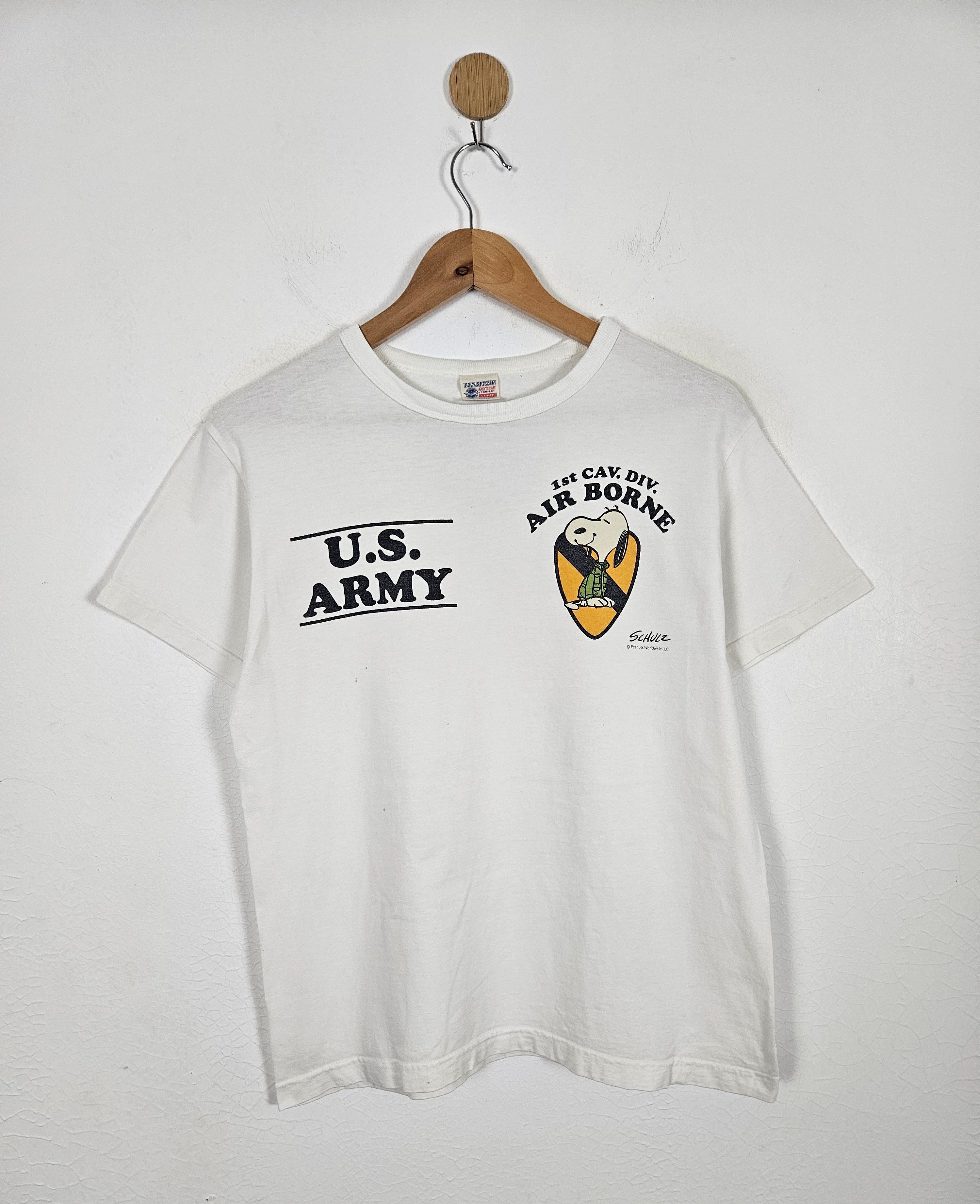 buzz rickson PEANUTS Tシャツ　U.S. ARMY M Buzz Rickson's × Peanuts Buzz Rickson's X Peanuts Snoopy