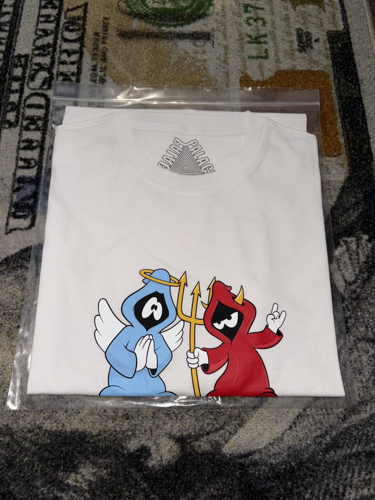 Palace Palace Right and Wrong T-Shirt White Size US XL / EU 56 / 4 - 2 Thumbnail
