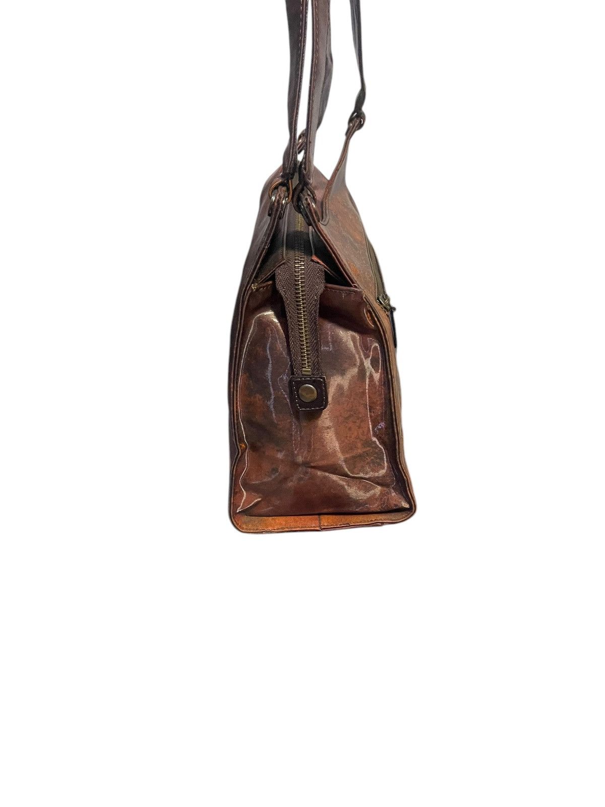 Jean Paul Gaultier Jean Paul Gaultier Abstract Spell Out Leather Hand Bag Size ONE SIZE - 4 Thumbnail