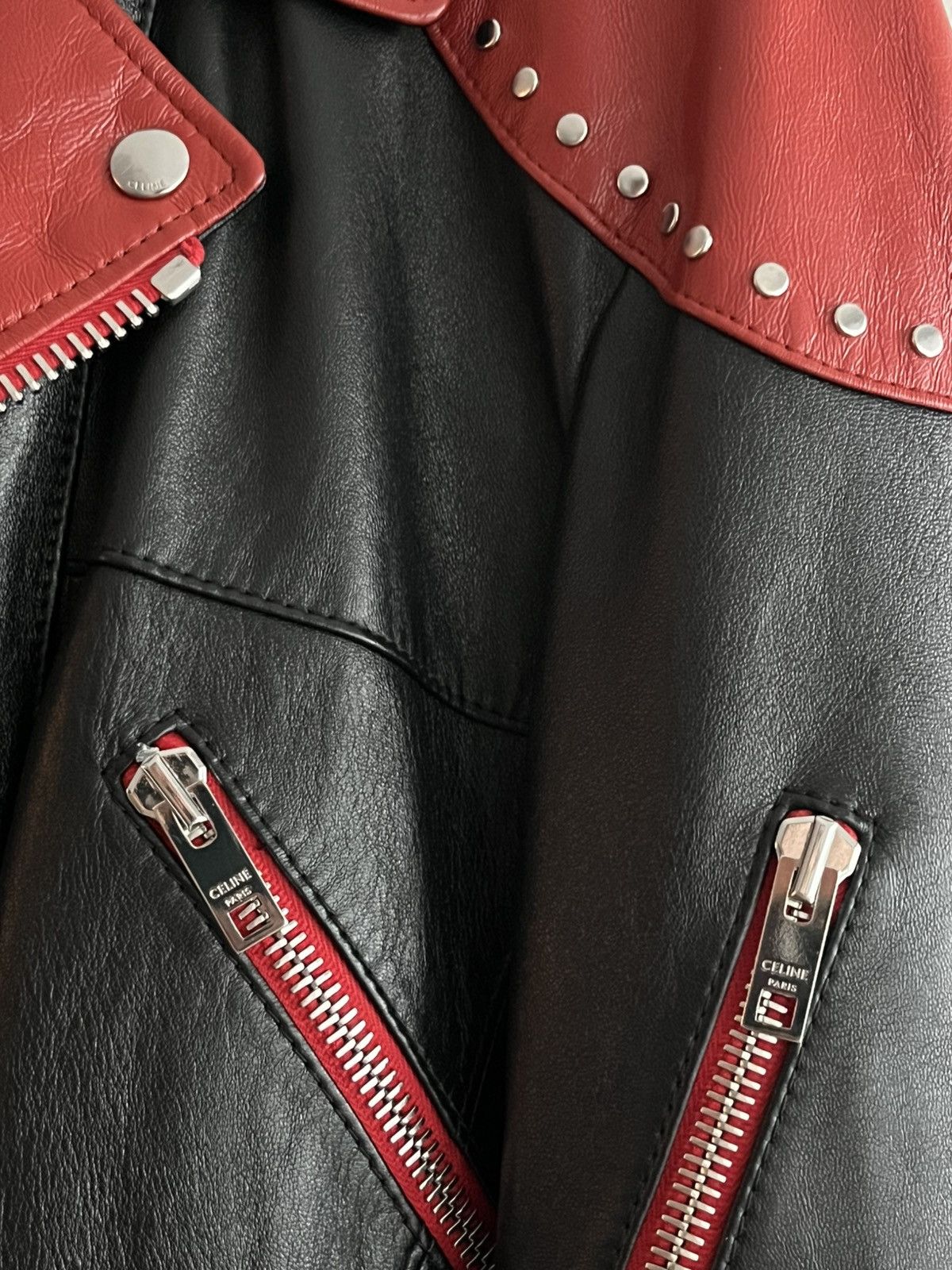 Celine × Hedi Slimane $7,500 Super Runway Celine Hedi Slimane Biker Leather Jacket Size US XL / EU 56 / 4 - 15 Thumbnail