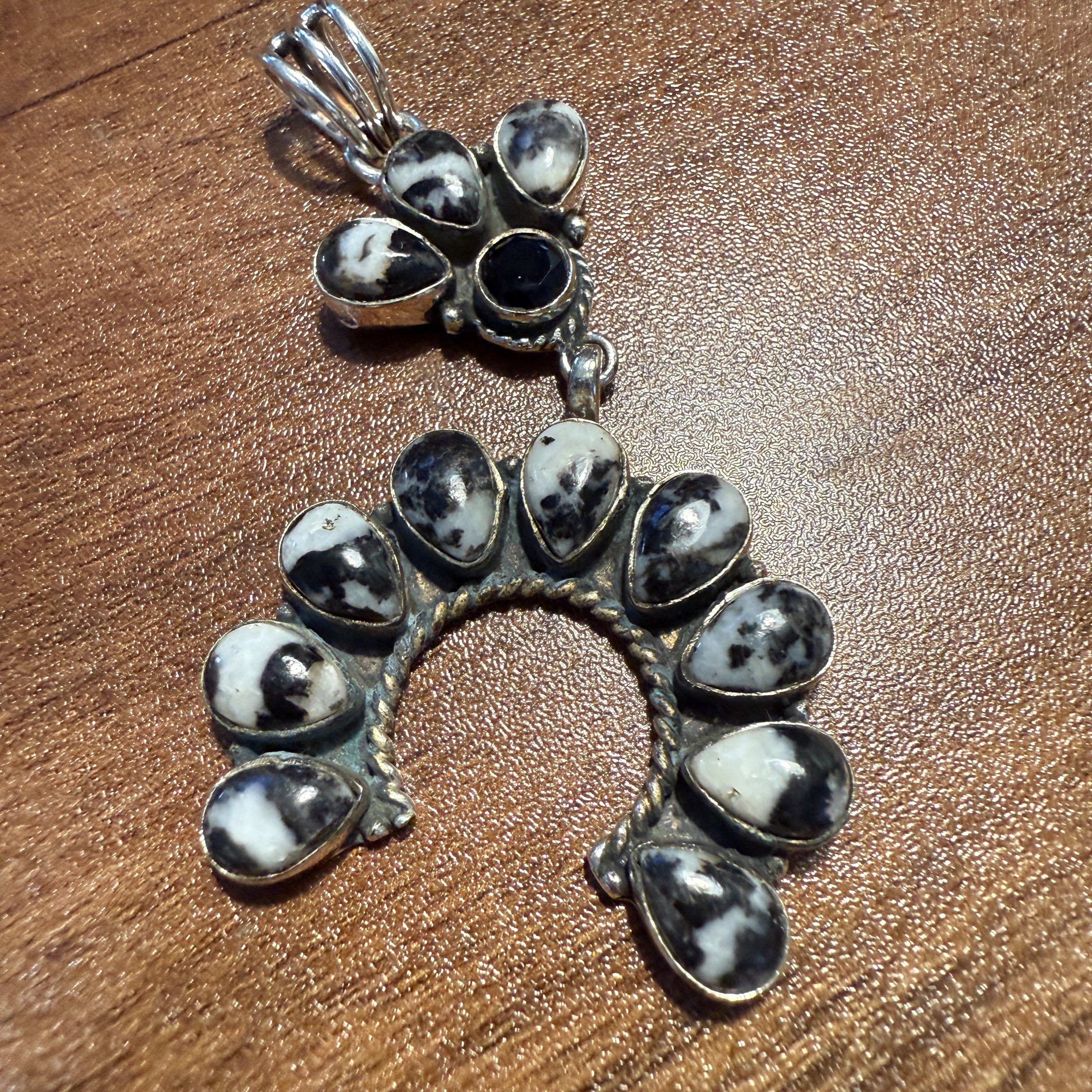 Other White Buffalo Turquoise Navajo Pendant In Sterling Silver Size ONE SIZE - 6 Thumbnail