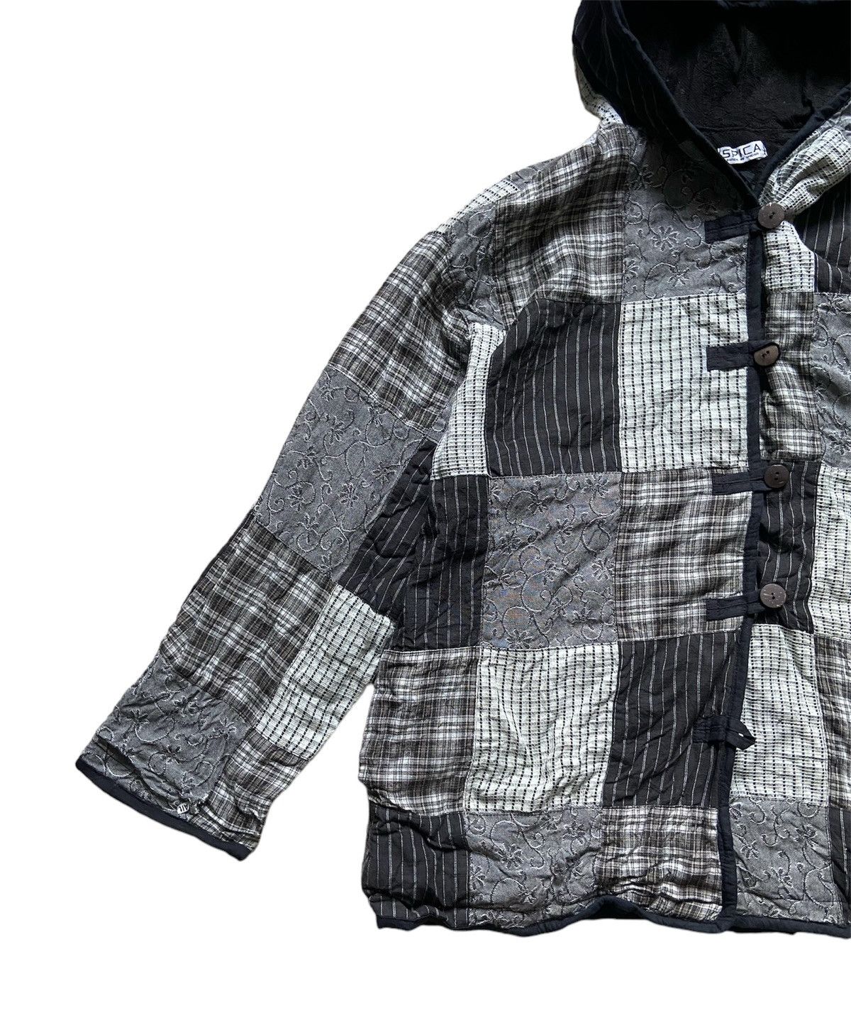 Japanese Brand × Vintage Vintage Spica Reconstruct Patchwork Hippie Hoodie Jacket Size US L / EU 52-54 / 3 - 3 Thumbnail