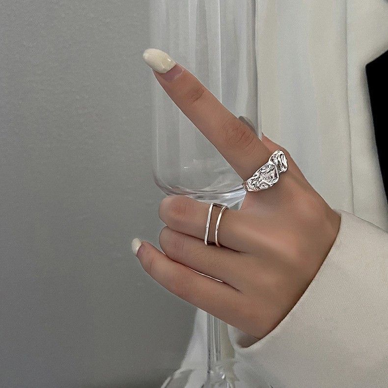 Jewelry Crazy Jewelry Rings Open Size Chrome Ring (Size 7-13) Size ONE SIZE - 4 Thumbnail