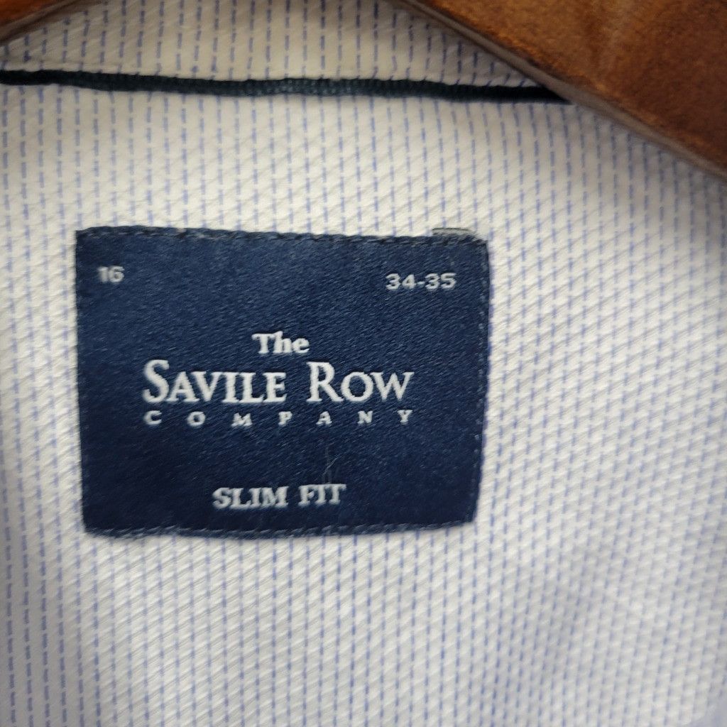 Other The Savile Row Company Slim-Fit Men's Dress Shirt 16 34/35 Size 34R - 6 Thumbnail