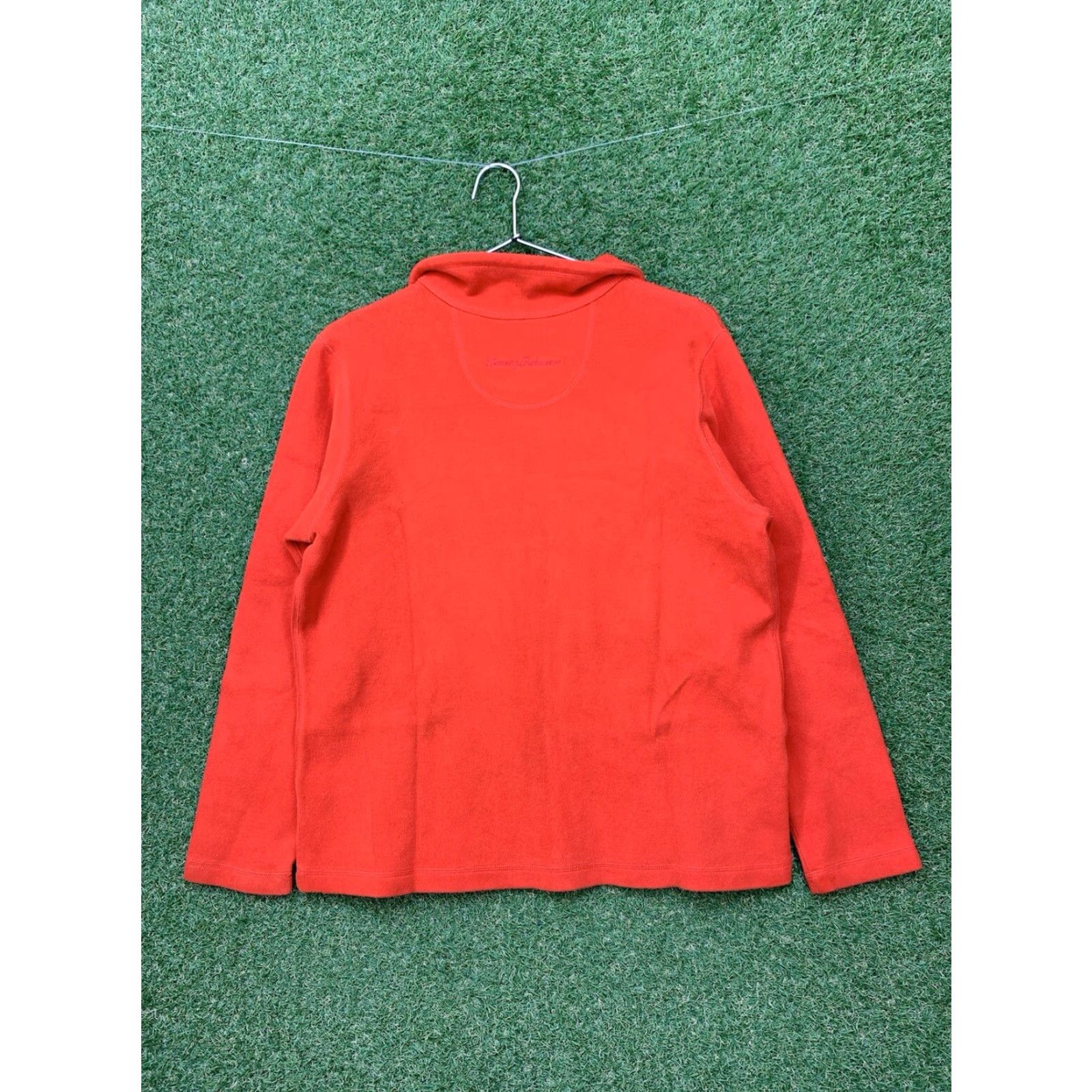 Tommy Bahama Tommy Bahama Sweatshirt Mens Large Orange 1/4 Zip Pullover Reversible Flipsider Size US L / EU 52-54 / 3 - 2 Thumbnail