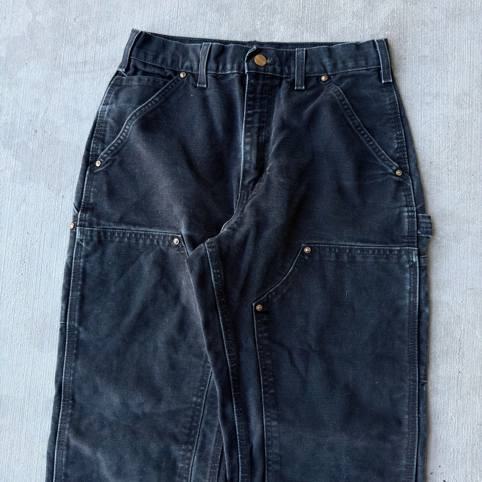 Carhartt × Vintage Vintage Y2K Carhartt black double knee work carpenter pants Size US 28 / EU 44 - 2 Thumbnail
