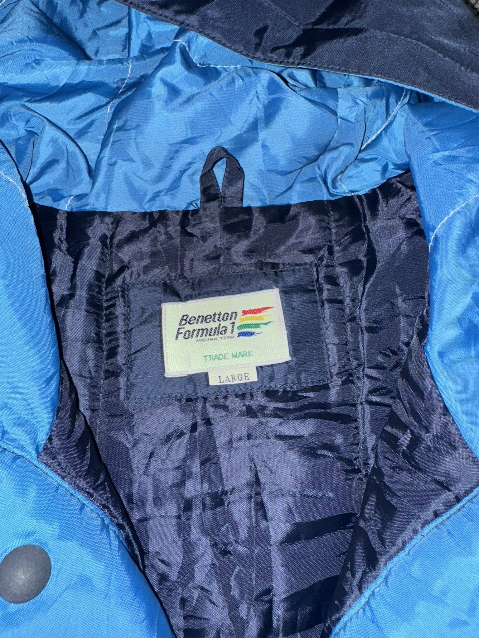 Formula 1 × Sports Specialties × Vintage Vintage 90's Benetton Formula 1 Crew Winter Long Jacket Size US L / EU 52-54 / 3 - 8 Thumbnail