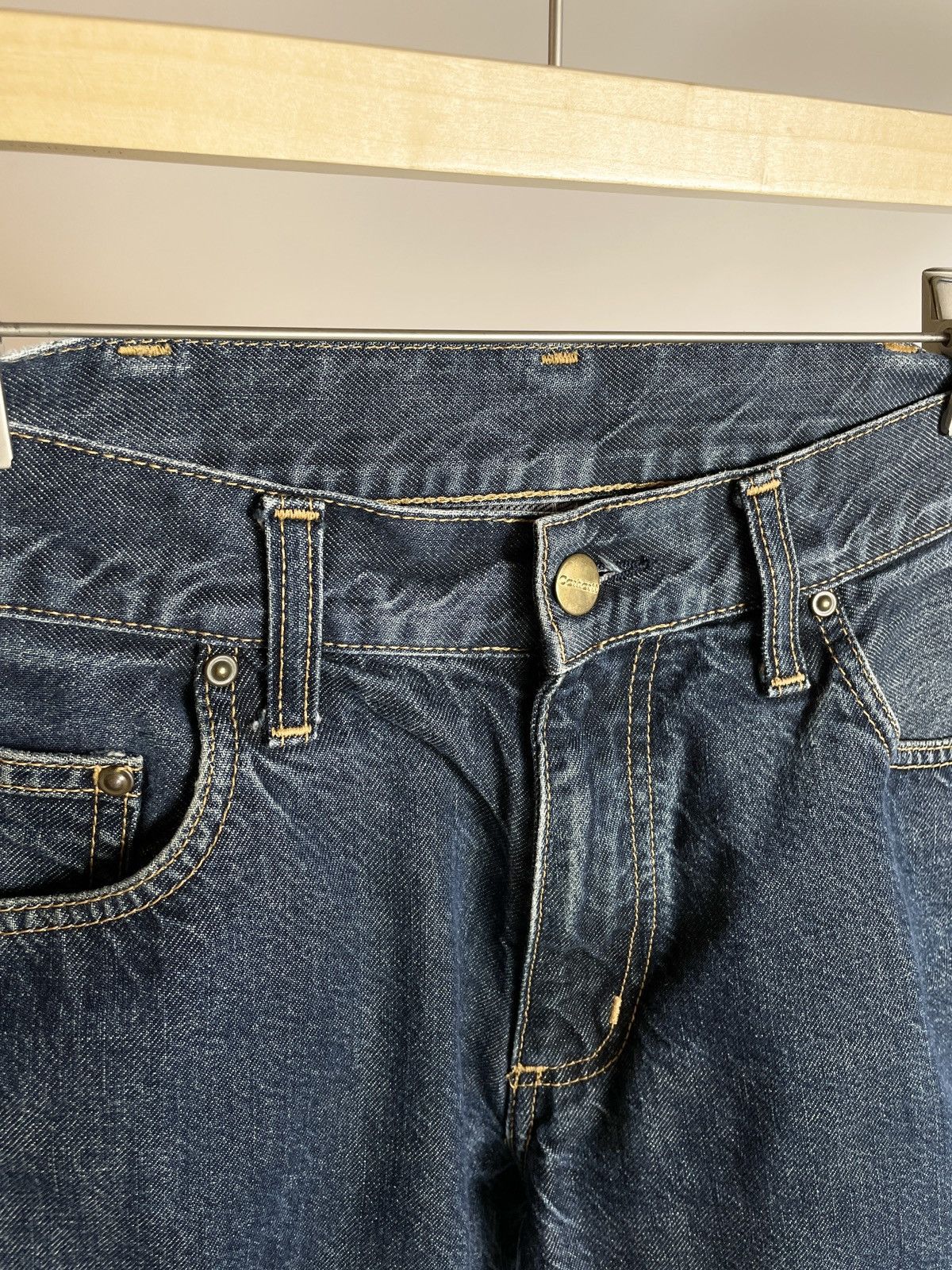 Other 🍫VINTAGE🍫 Carhartt Western Bermuda Jeans Shorts jorts Size US 30 / EU 46 - 7 Thumbnail
