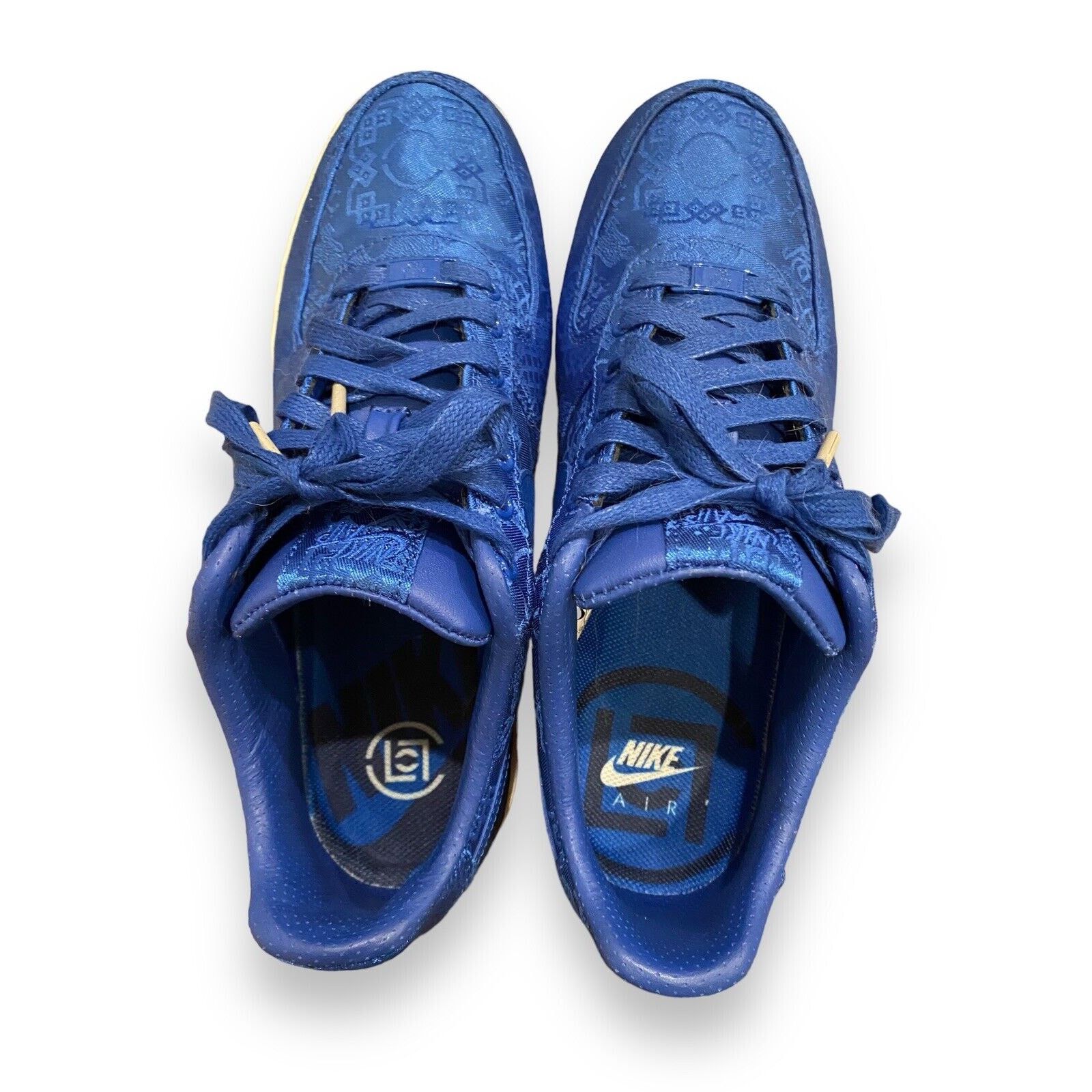 Nike Nike Air Force 1 Premium x CLOT Royal Silk Blue Size US 10 / EU 43 - 2 Thumbnail