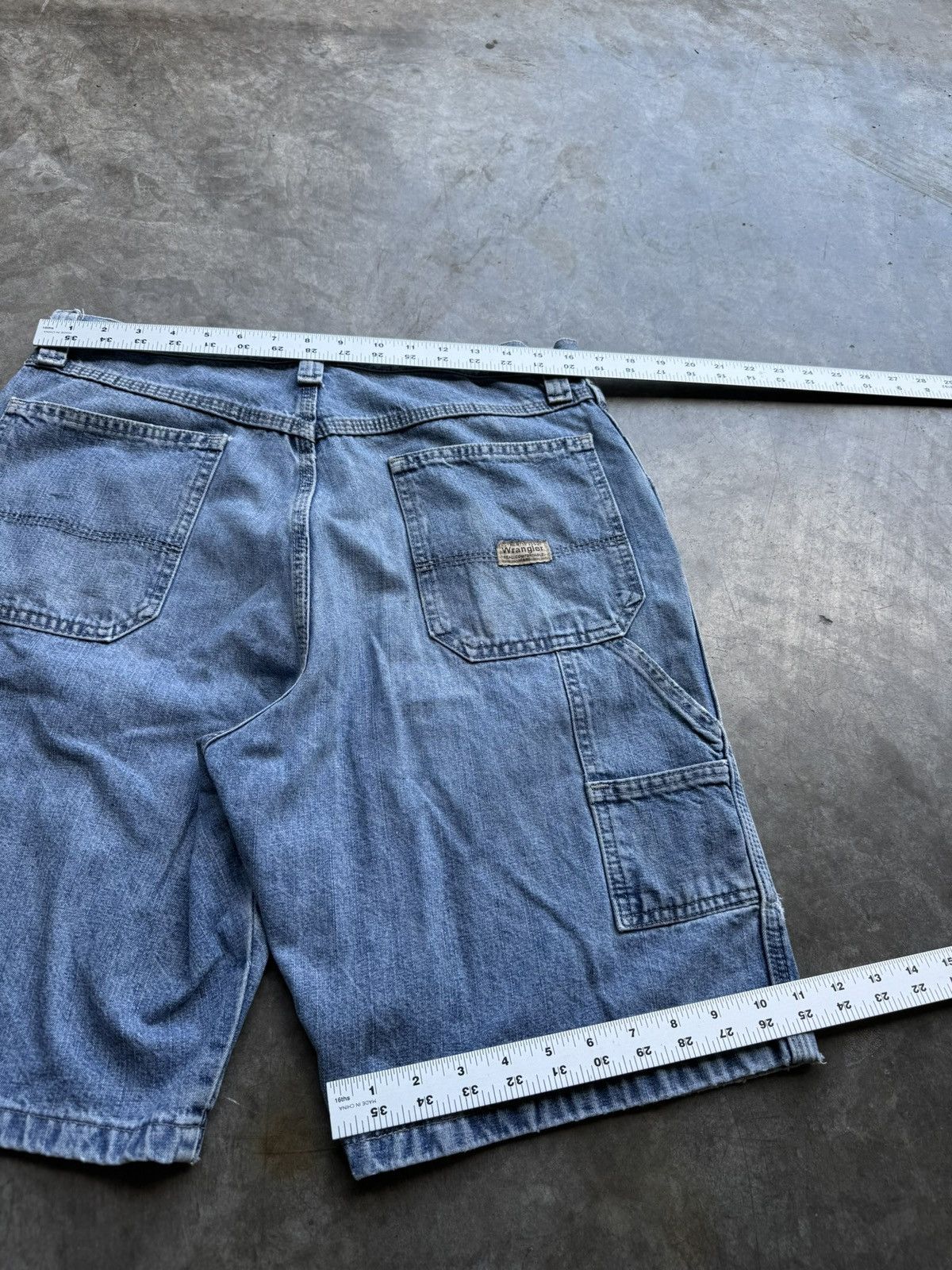Wrangler Vintage 90’s/00’s Wrangler Carpenter Baggy Denim Jean Shorts Size US 32 / EU 48 - 5 Thumbnail