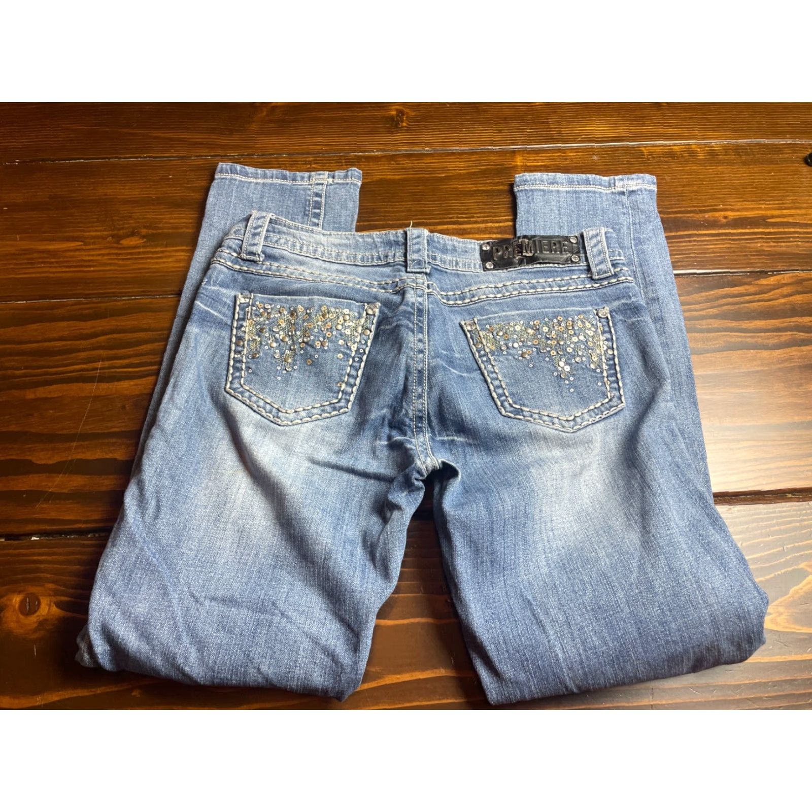 Vintage VINTAGE? No. Premiere Rue21 Jeans Women's 7/8 Blue Sequel Skinny Denim Contrast Stitch Jeans Womens 7/8 Blue Sequel Skinny Denim Contrast Stitch Size 30" / US 8 / IT 44 - 2 Thumbnail