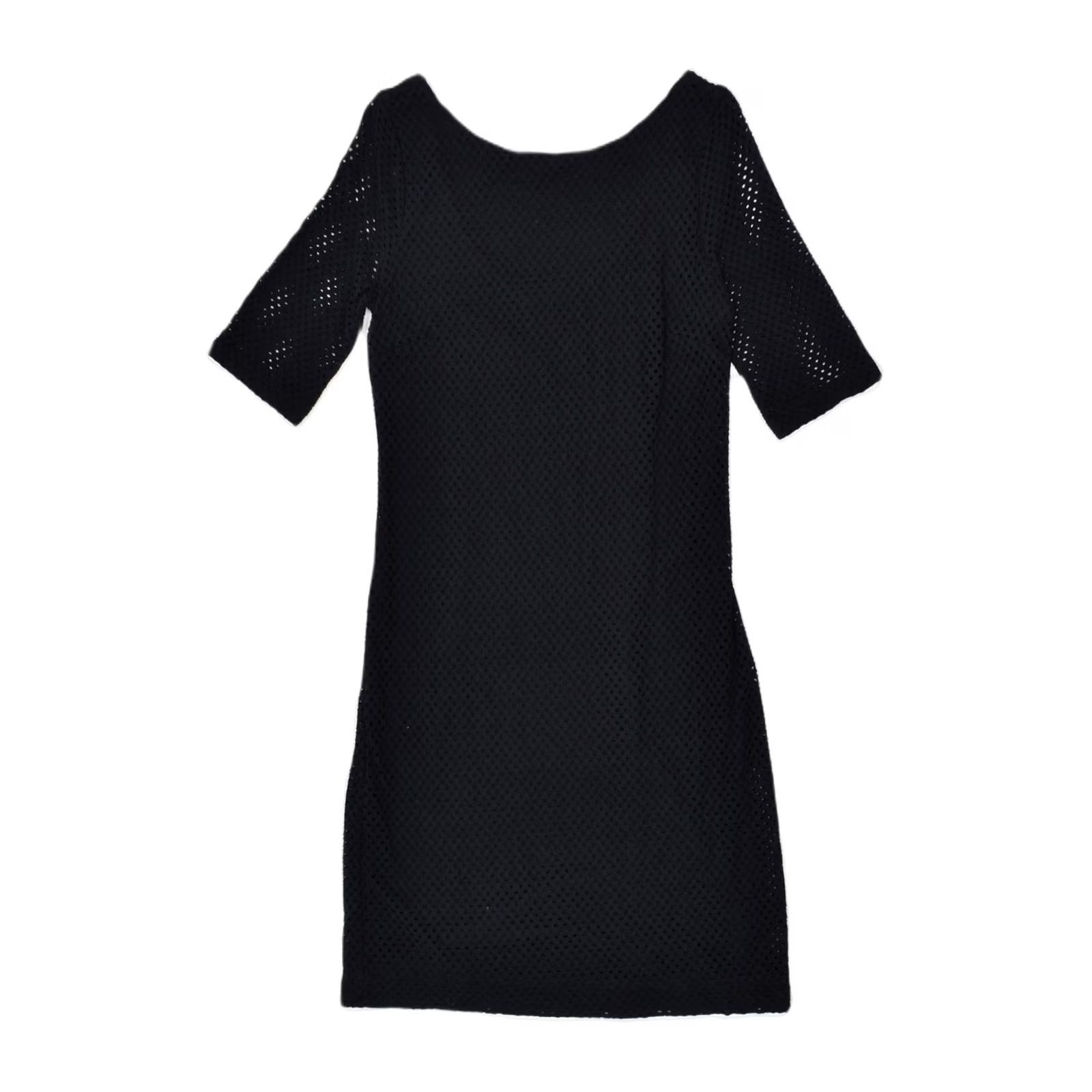 Banana Republic BANANA REPUBLIC Womens 3/4 Sleeve Sheath Dress Black Cotton XS UK 6 Size XS / US 0-2 / IT 36-38 - 2 Thumbnail