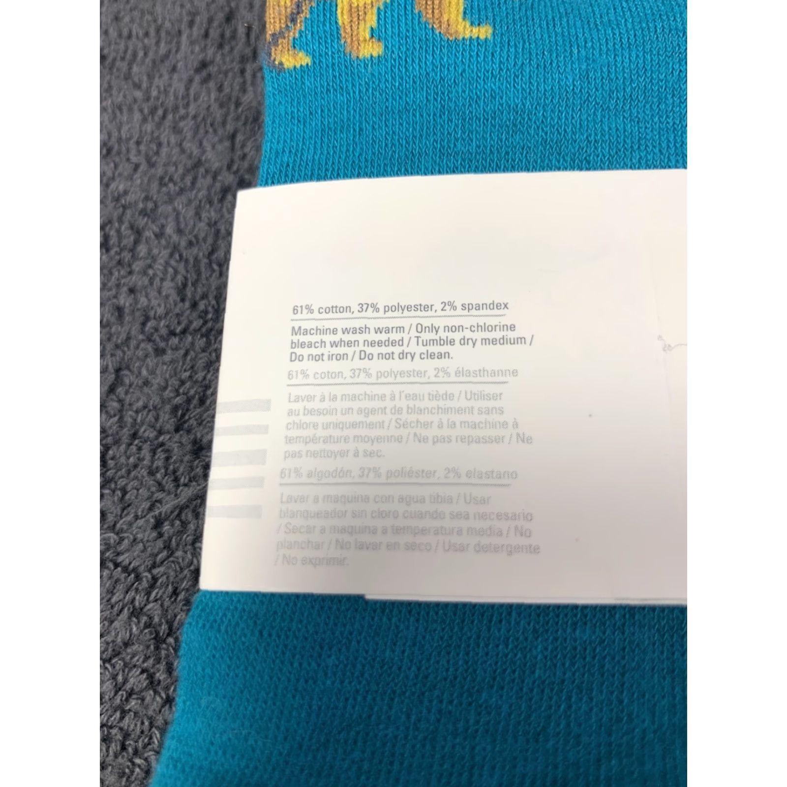 Old Navy Old Navy Mens Socks Crew Mid Calf One Size Blue Brown Bear Print All Seasons Lightweight Walking Department Men Size ONE SIZE - 5 Thumbnail