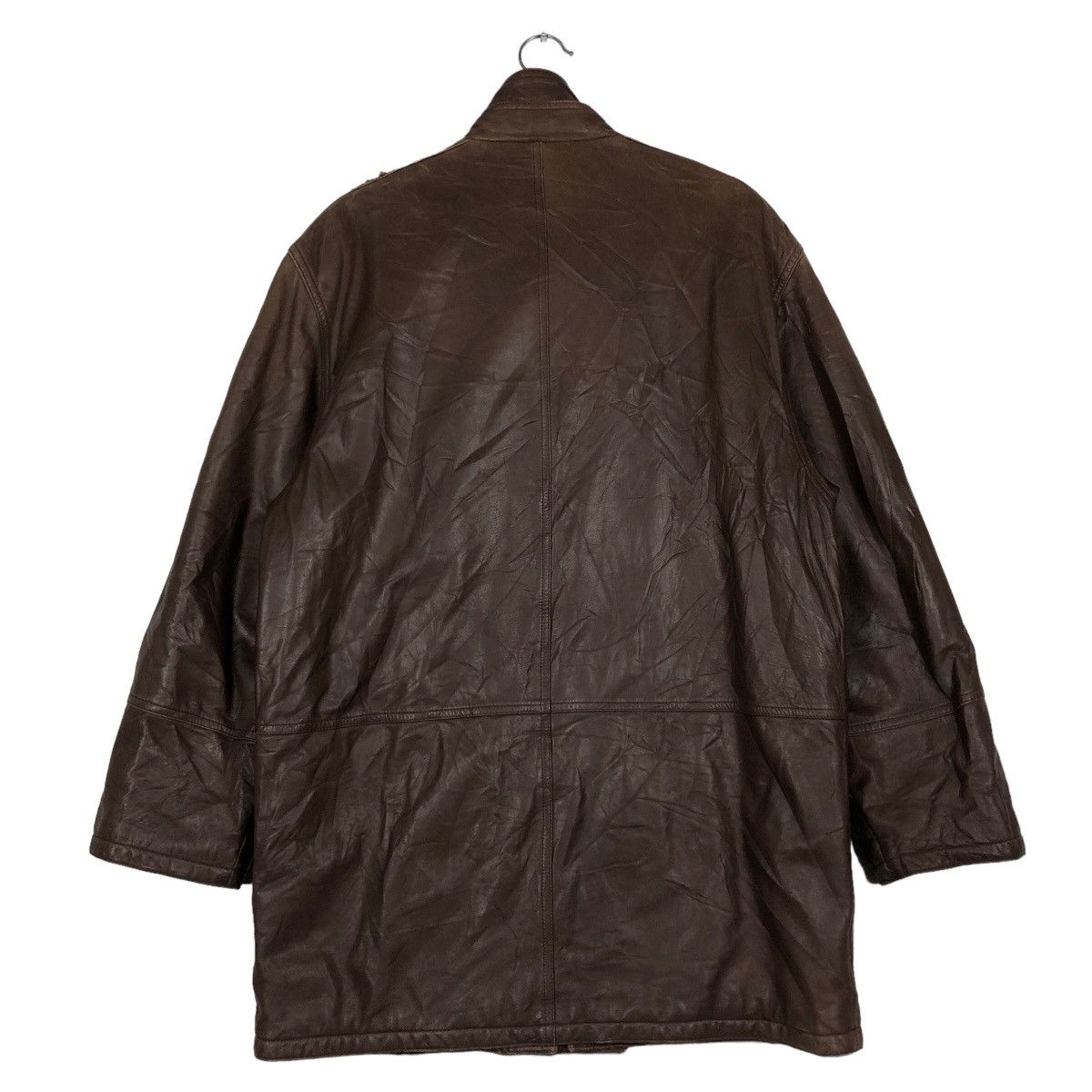Japanese Brand 🔥Vtg Biker Leather Jacket Moare Japan Issey Miyake Size US M / EU 48-50 / 2 - 8 Thumbnail