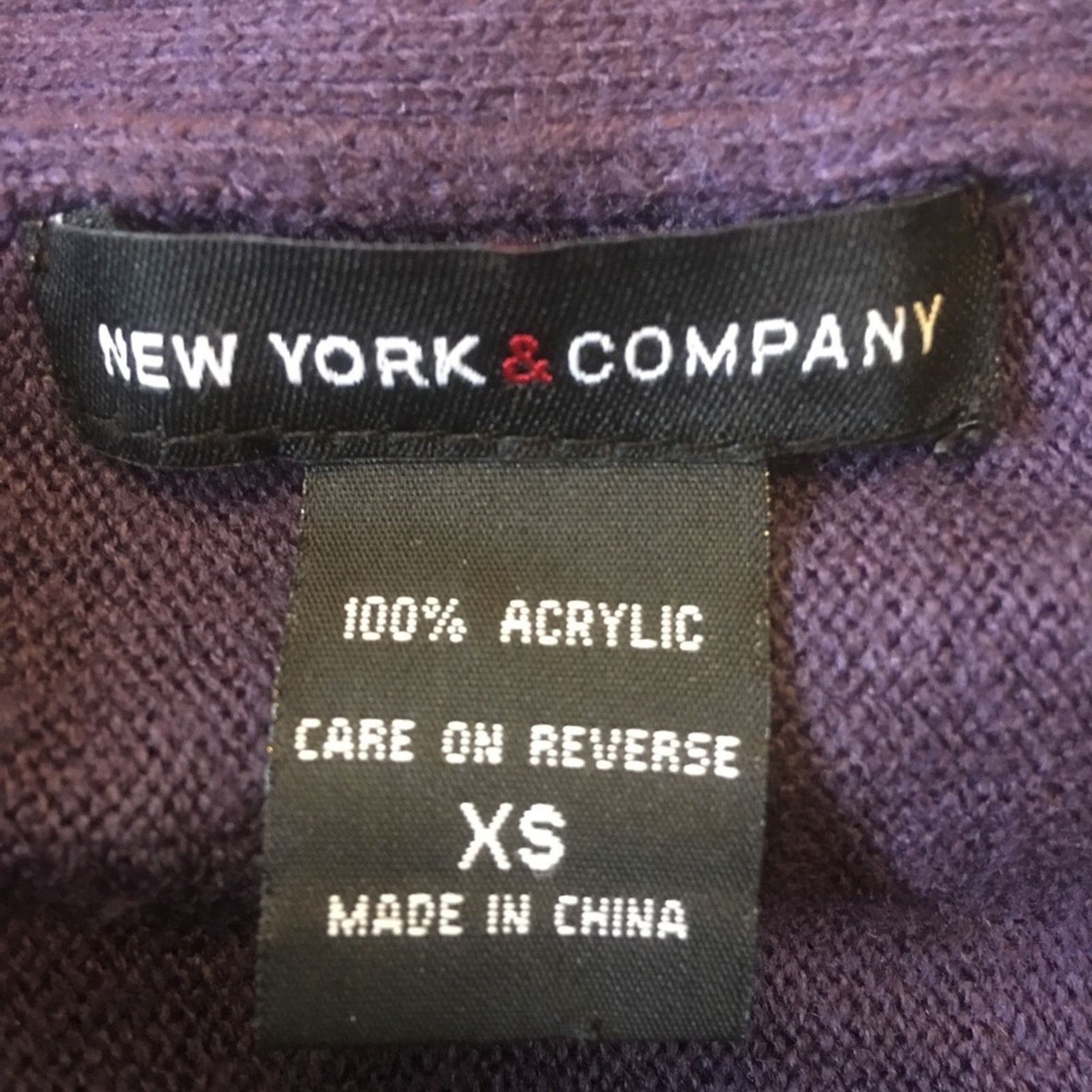 Other New York & Company purple argyle top XS Size XS / US 0-2 / IT 36-38 - 7 Thumbnail