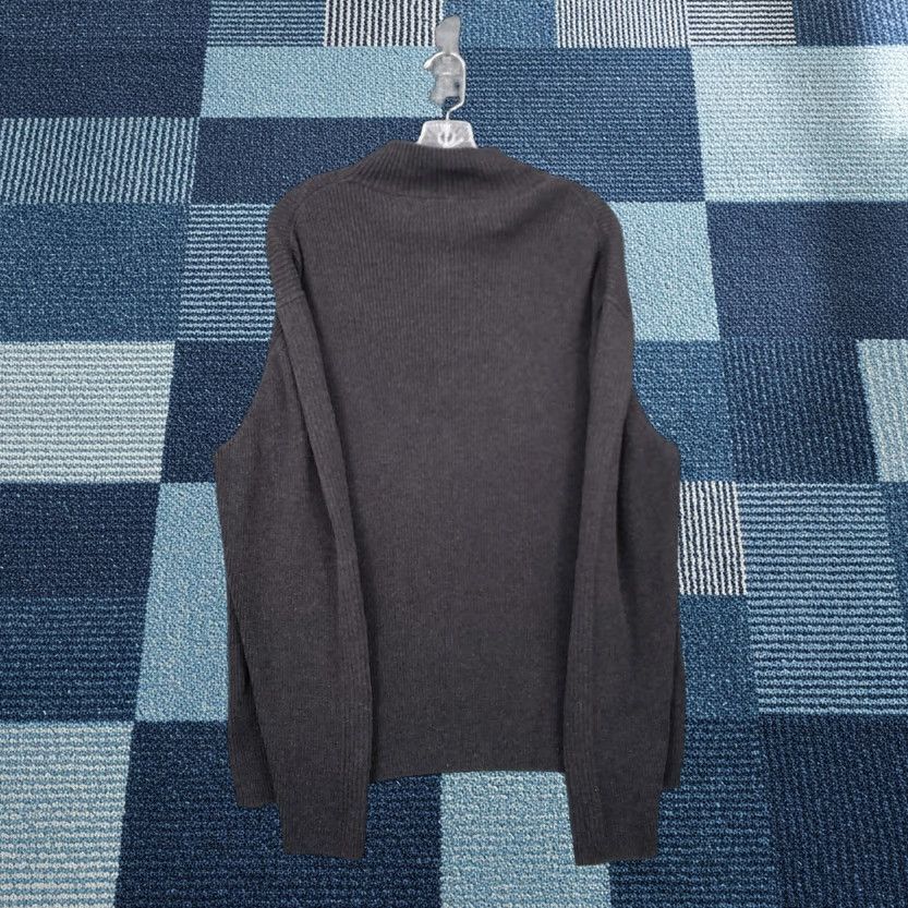 Perry Ellis Perry Ellis Portfolio Sweater Men XL Black Cotton Ribbed 1/4 Zip Mock Neck Pullover Casual Outdoor 1/4 Zip Boys Mens Womens Girls Size US XL / EU 56 / 4 - 1 Thumbnail