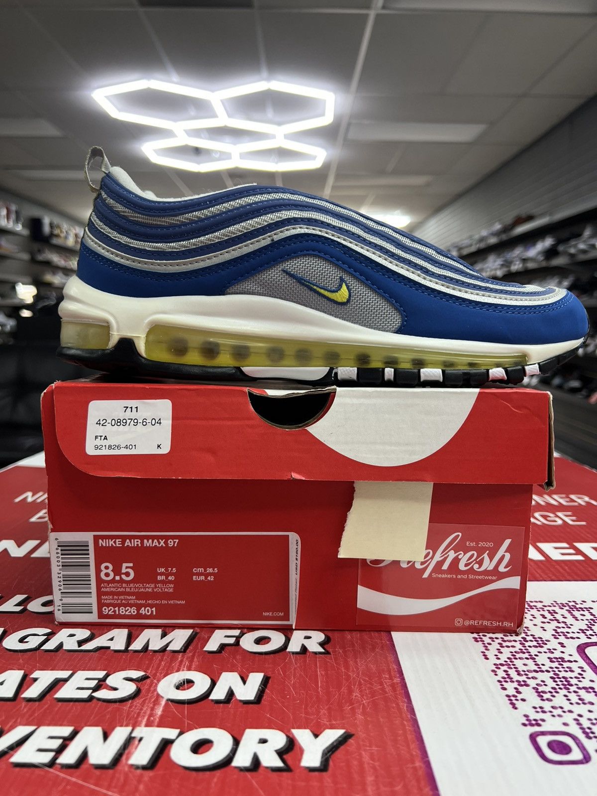 Nike Nike Air Max 97 OG Royal Neon Size 8.5 Size US 8.5 / EU 41-42 - 1 Thumbnail
