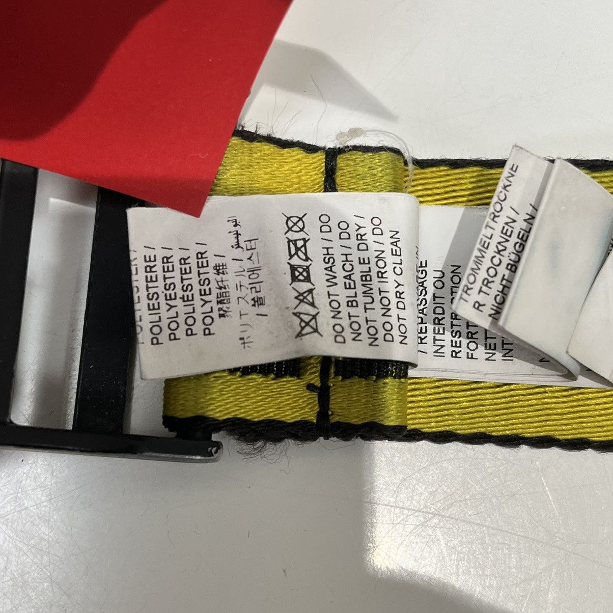 Off-White Off-White Industrial Belt Yellow/Black Size ONE SIZE - 7 Thumbnail