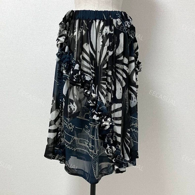 Comme des Garcons Comme Des Garcons size XS Ruffled Lace Irregular Skirt Size 24" / US 00 / IT 34 - 2 Thumbnail
