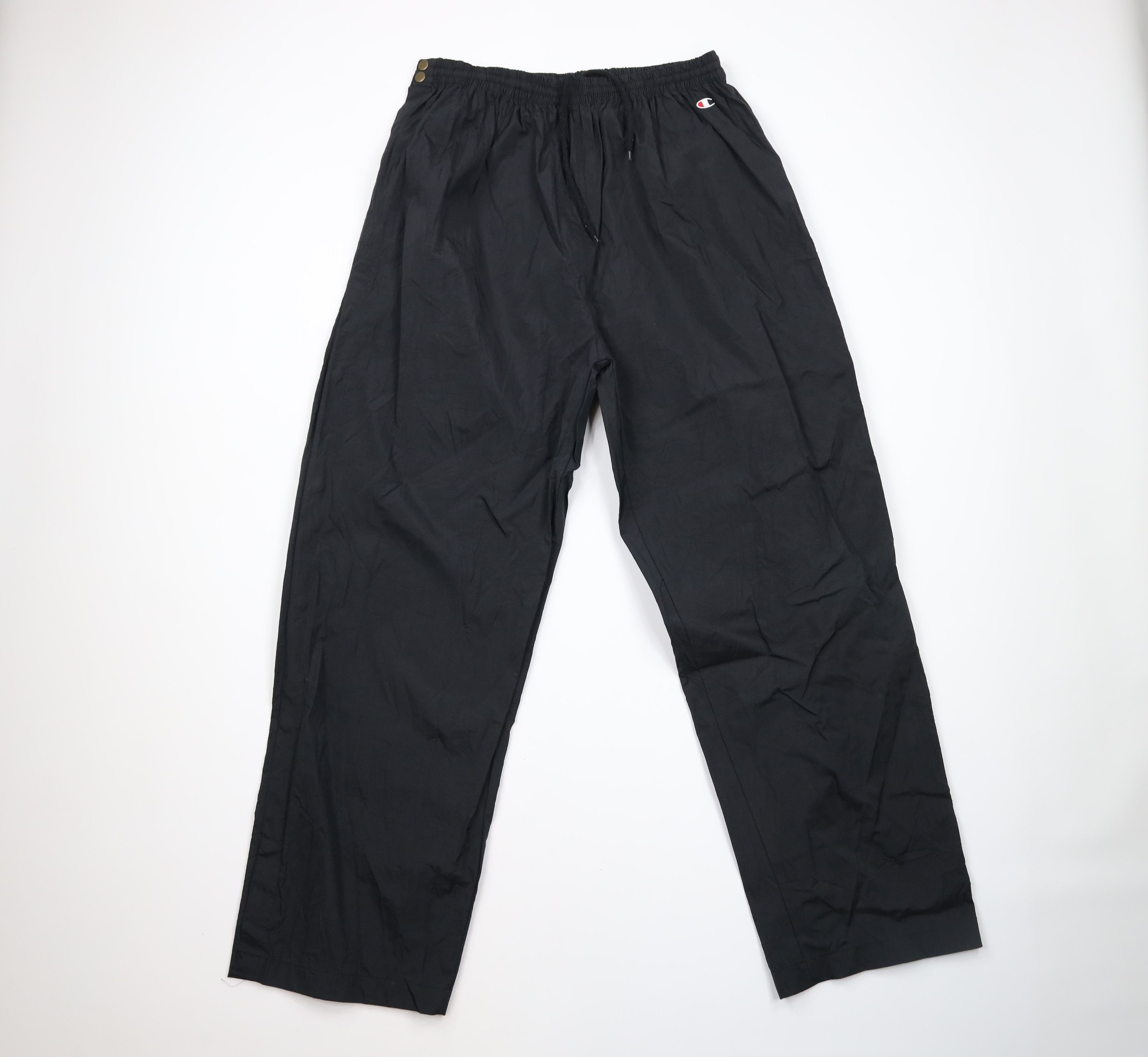 Champion Vintage Vintage 90s Champion Tearaway Nylon Windbreaker Pants Black Grailed