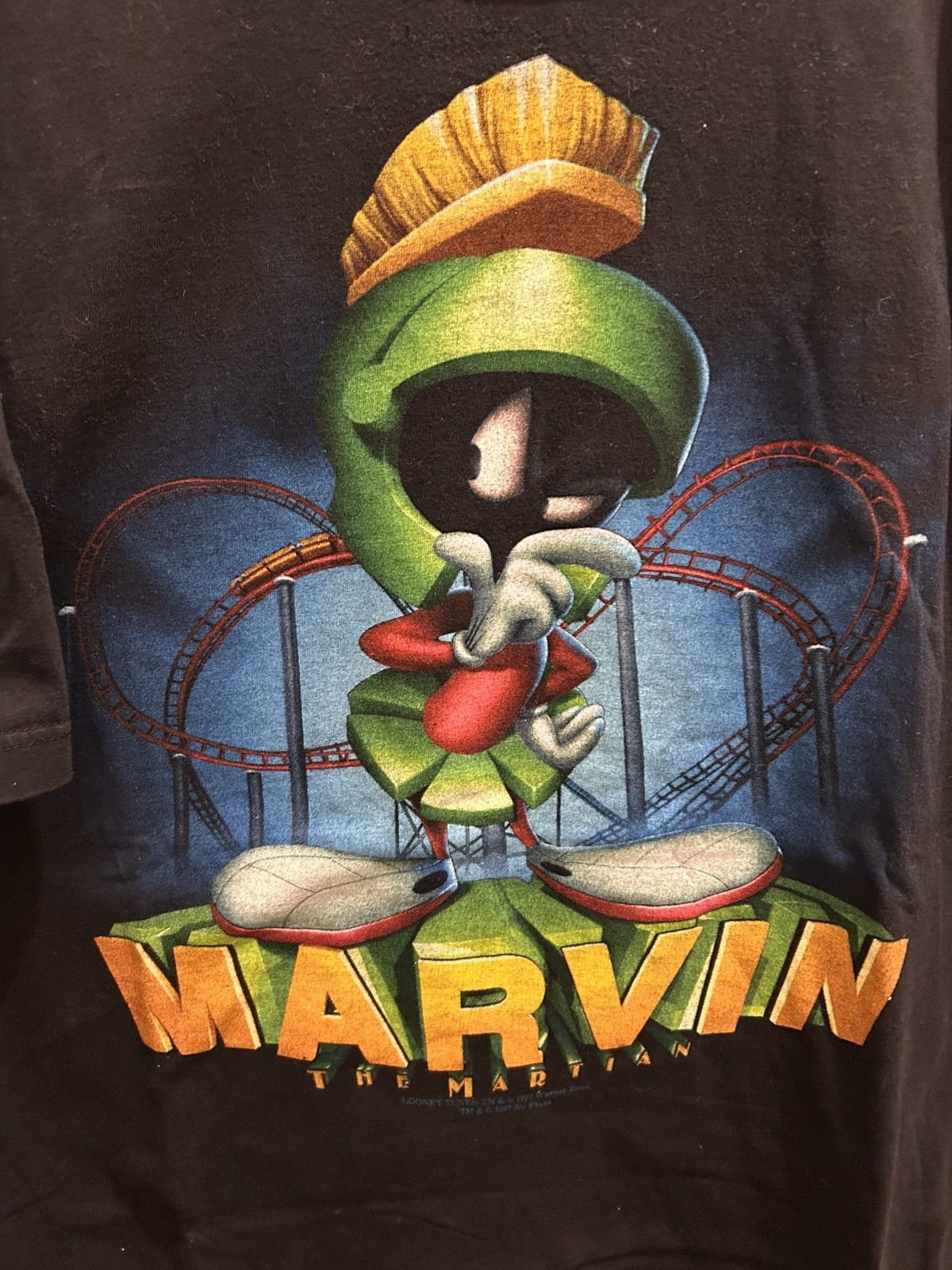 Vintage 1997 Marvin Martian T-Shirt Size US XL / EU 56 / 4 - 2 Thumbnail
