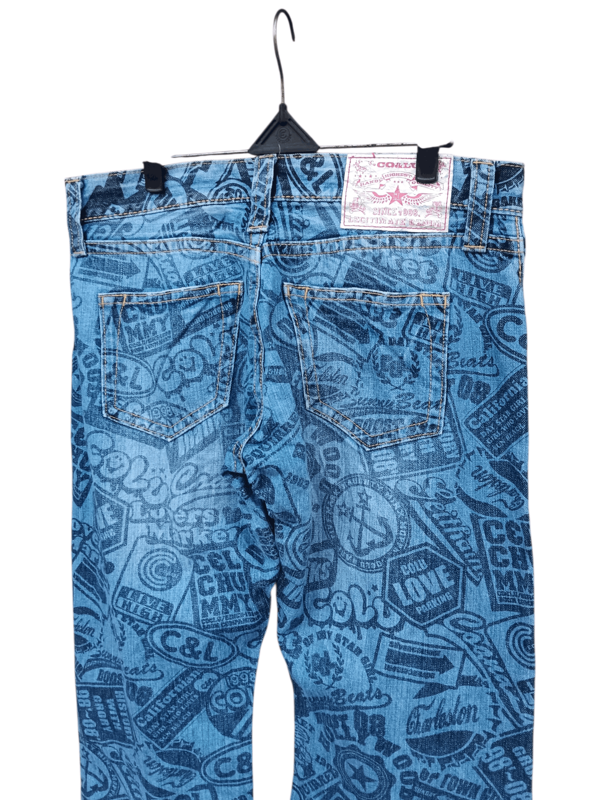 Vintage Vintage Co&Lu alloverprint denim pants Size US 33 - 6 Thumbnail