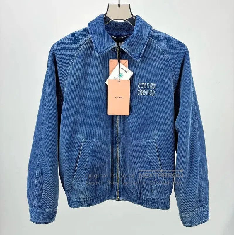 Miu Miu Miu Miu Blue Women's Jacket . Size M / US 6-8 / IT 42-44 - 1 Thumbnail