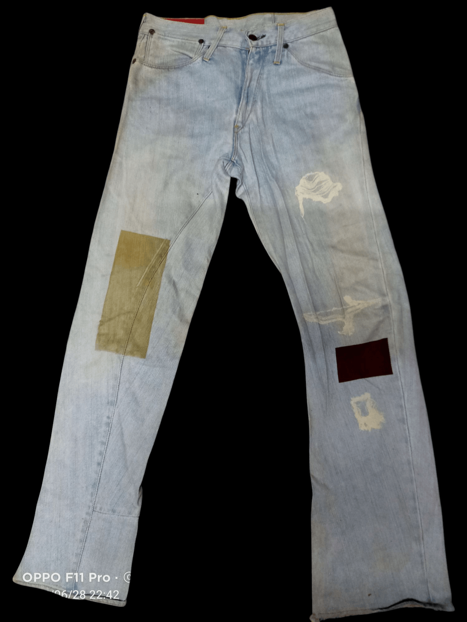 If Six Was Nine × Le Grande Bleu (L.G.B.) × Levi's Vintage Levis' Red '2001 Flare Denim Low Rise Single Poket Size US 30 / EU 46 - 2 Thumbnail