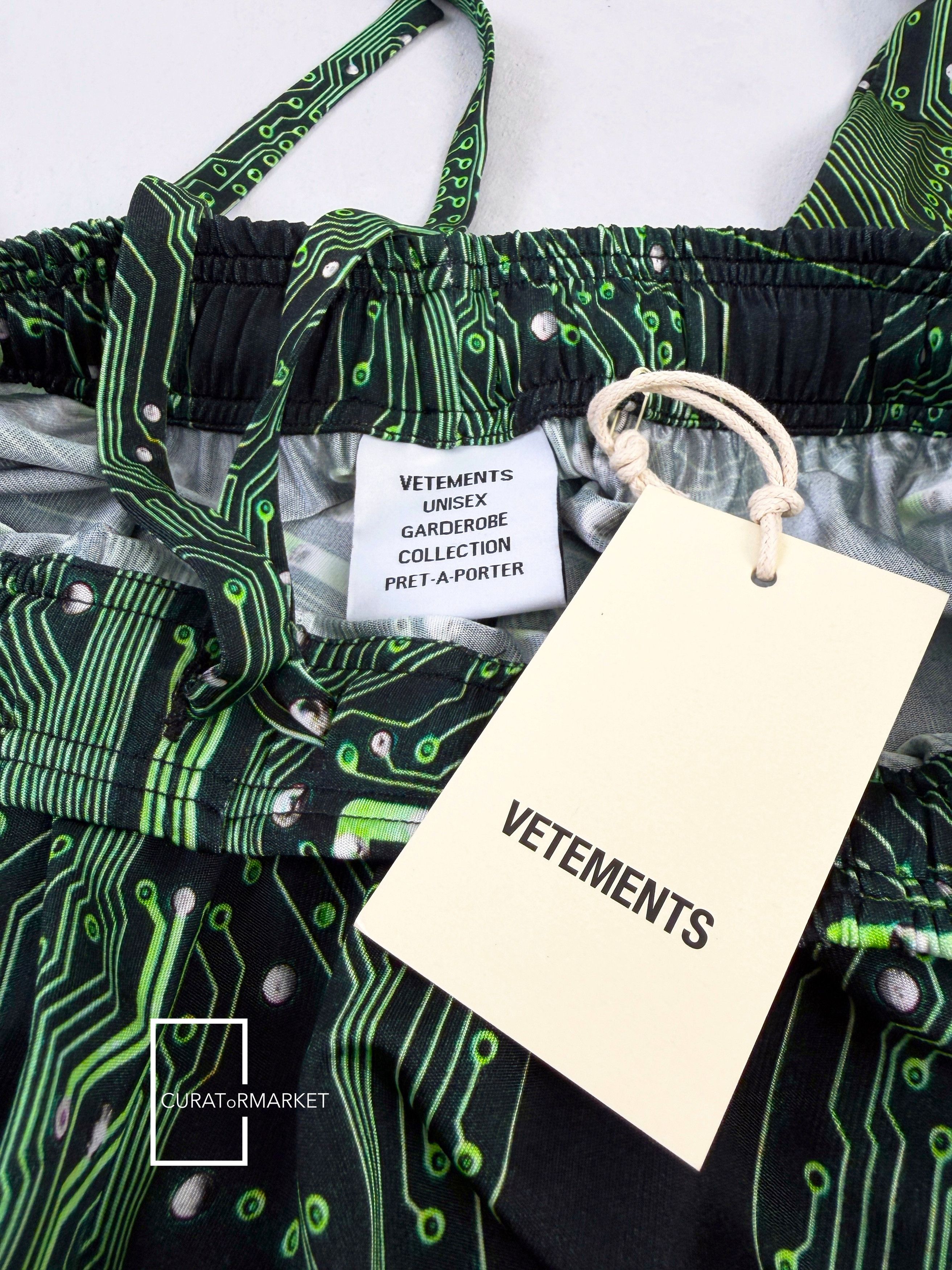 Vetements Small GRAIL Cyber Circuit Crypto Print Wide Leg Pants FW22 Size US 30 / EU 46 - 7 Thumbnail