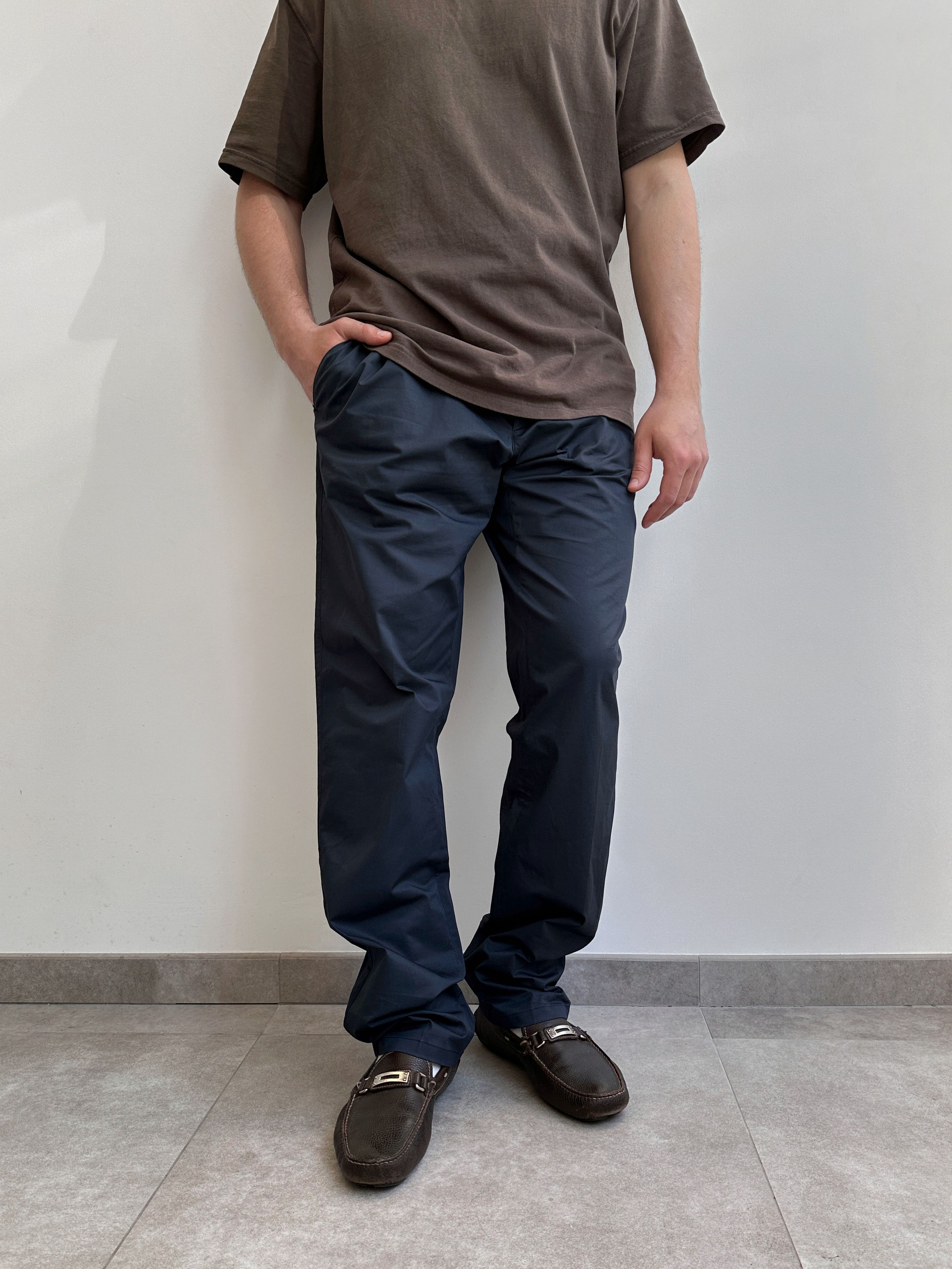 Prada Prada Navy Chino Casual Pants Trousers Size US 38 / EU 54 - 1 Thumbnail