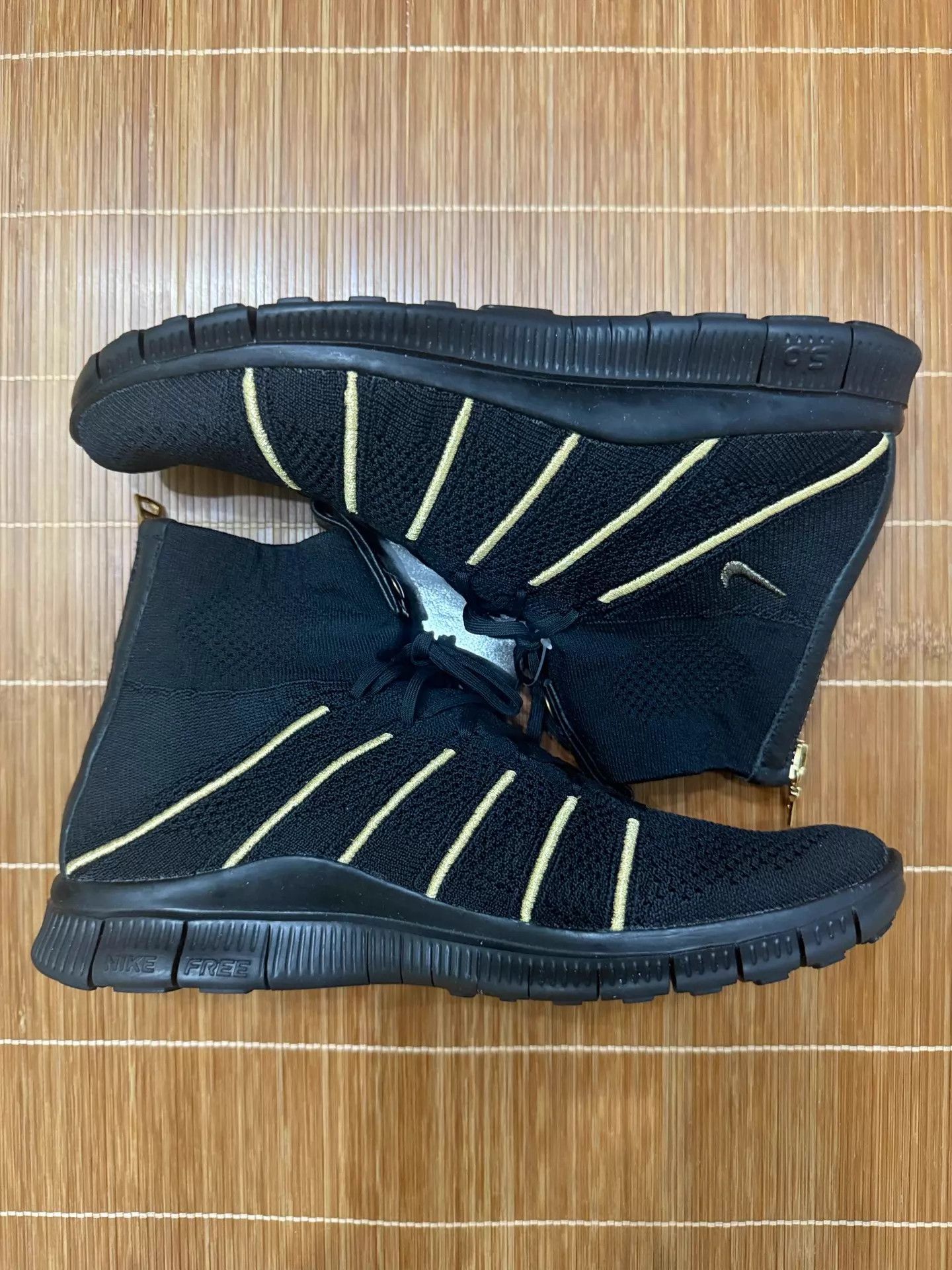 Nike Nike Free Flyknit Mercurial x Balmain Black/Gold 41 (fits 40/40.5) Size US 8 / EU 41 - 1 Thumbnail