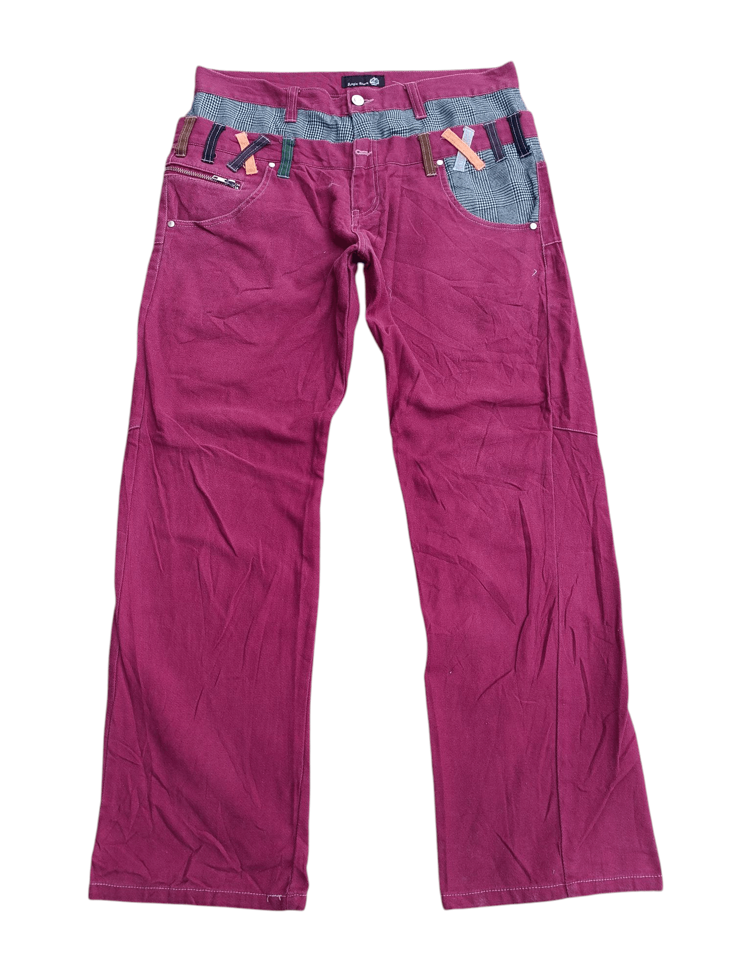 If Six Was Nine × Japanese Brand × Le Grande Bleu (L.G.B.) FYEE 🔥 Jungle Storm Double Waist Pants E228 Size US 33 - 2 Thumbnail