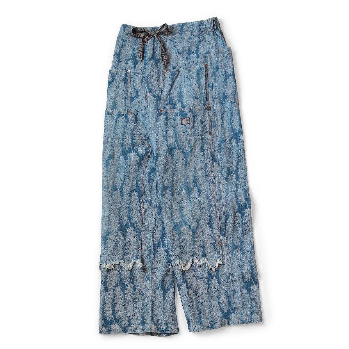 Kapital Kapital 12oz Magpie Denim W Knee Easy Baggy feather Pants s3 Size US 36 / EU 52 - 3 Thumbnail