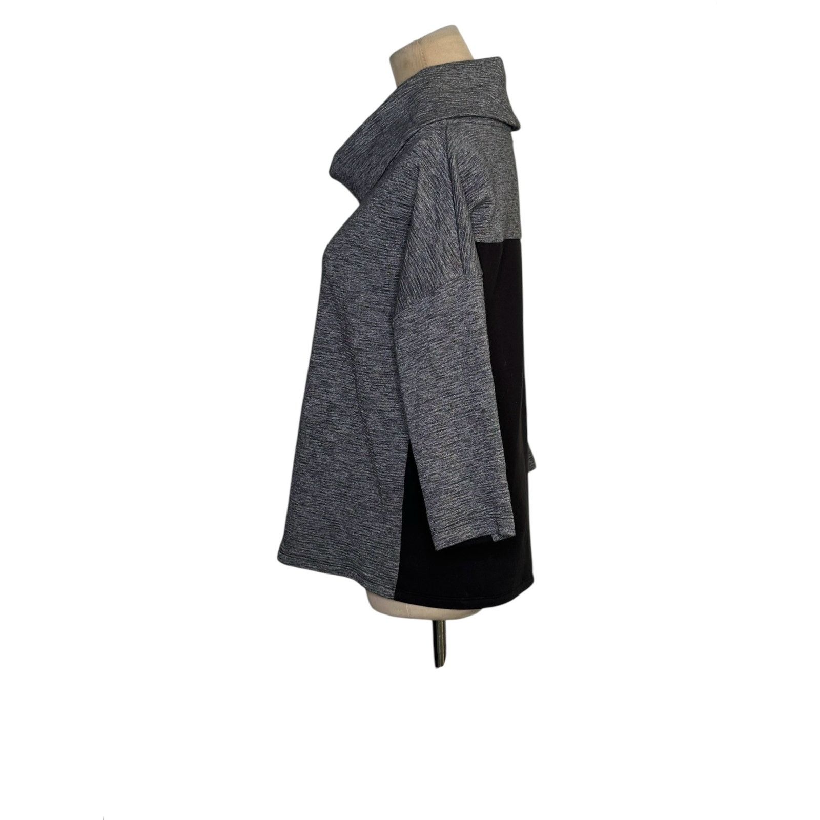 Armani Exchange Armani Exchange gray black cowl neck sweatshirt size Small Size S / US 4 / IT 40 - 5 Thumbnail