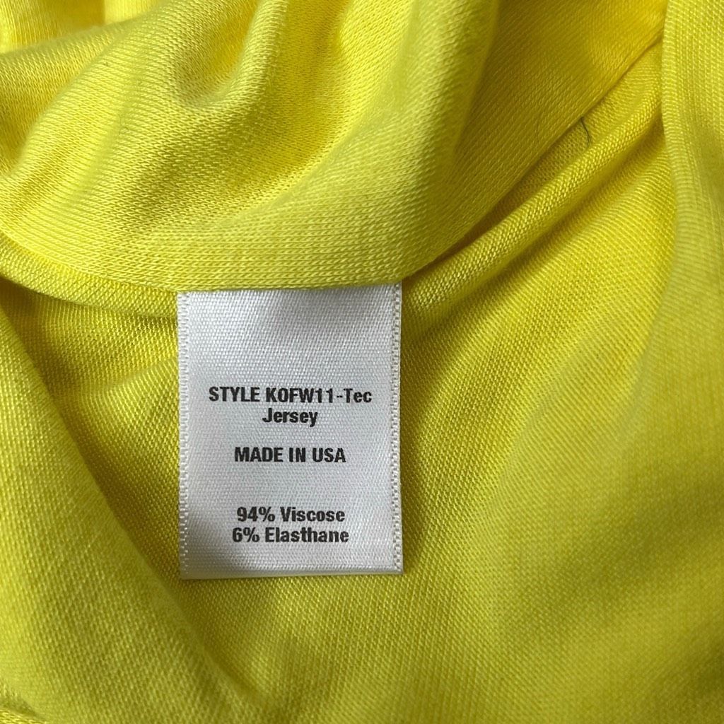 Drake NWT Kimberly Ovitz Yellow Drape Midi Dress (016) Size S / US 4 / IT 40 - 8 Thumbnail