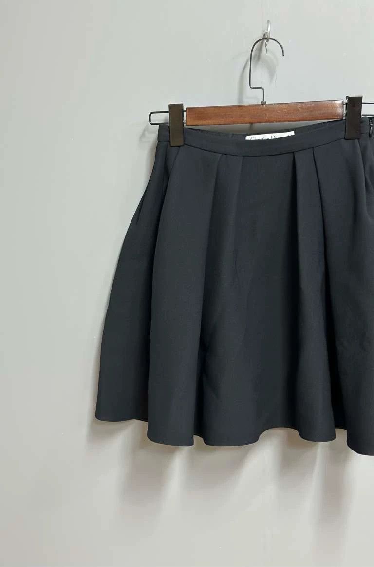 Dior Black Silk Pleated Skirt by Dior-2505 Size 34" / US 12 / IT 48 - 2 Thumbnail