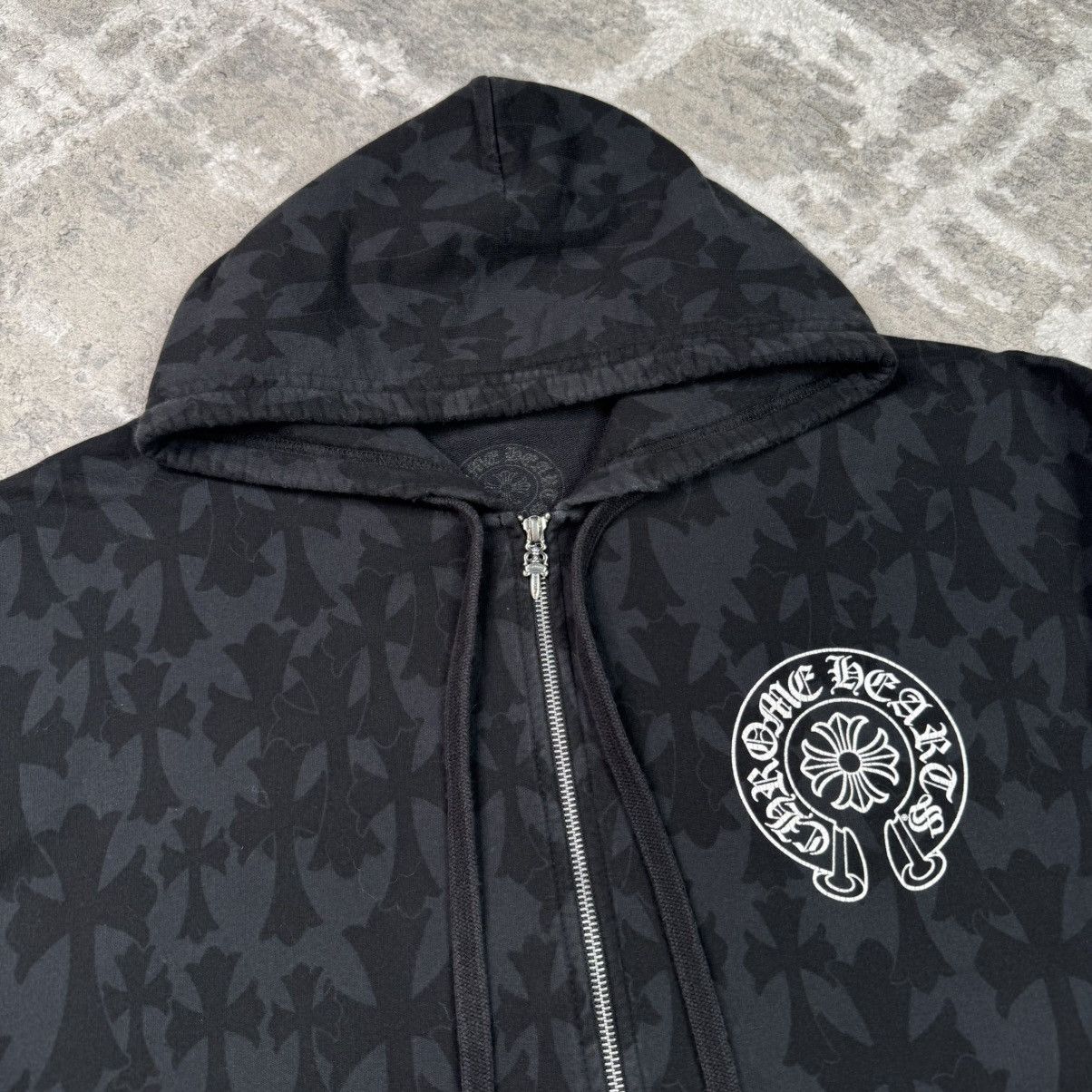 Chrome Hearts Cemetery monogram scroll zip up hoodie Size US L / EU 52-54 / 3 - 6 Thumbnail