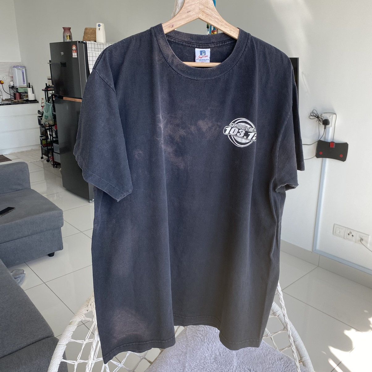 Band Tees Thrashed Faded Vintage 90s Burn Fat Radio ERD GRUNGE Tee Size US XL / EU 56 / 4 - 2 Thumbnail