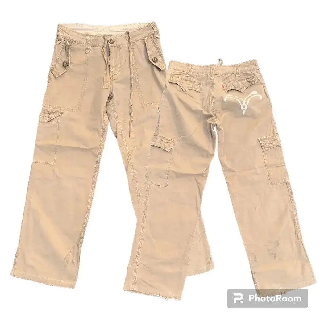 Levi's Vintage Clothing Levi’s Utility Faded Tactical Cargo Levis Easy Pants Size US 30 / EU 46 - 1 Thumbnail
