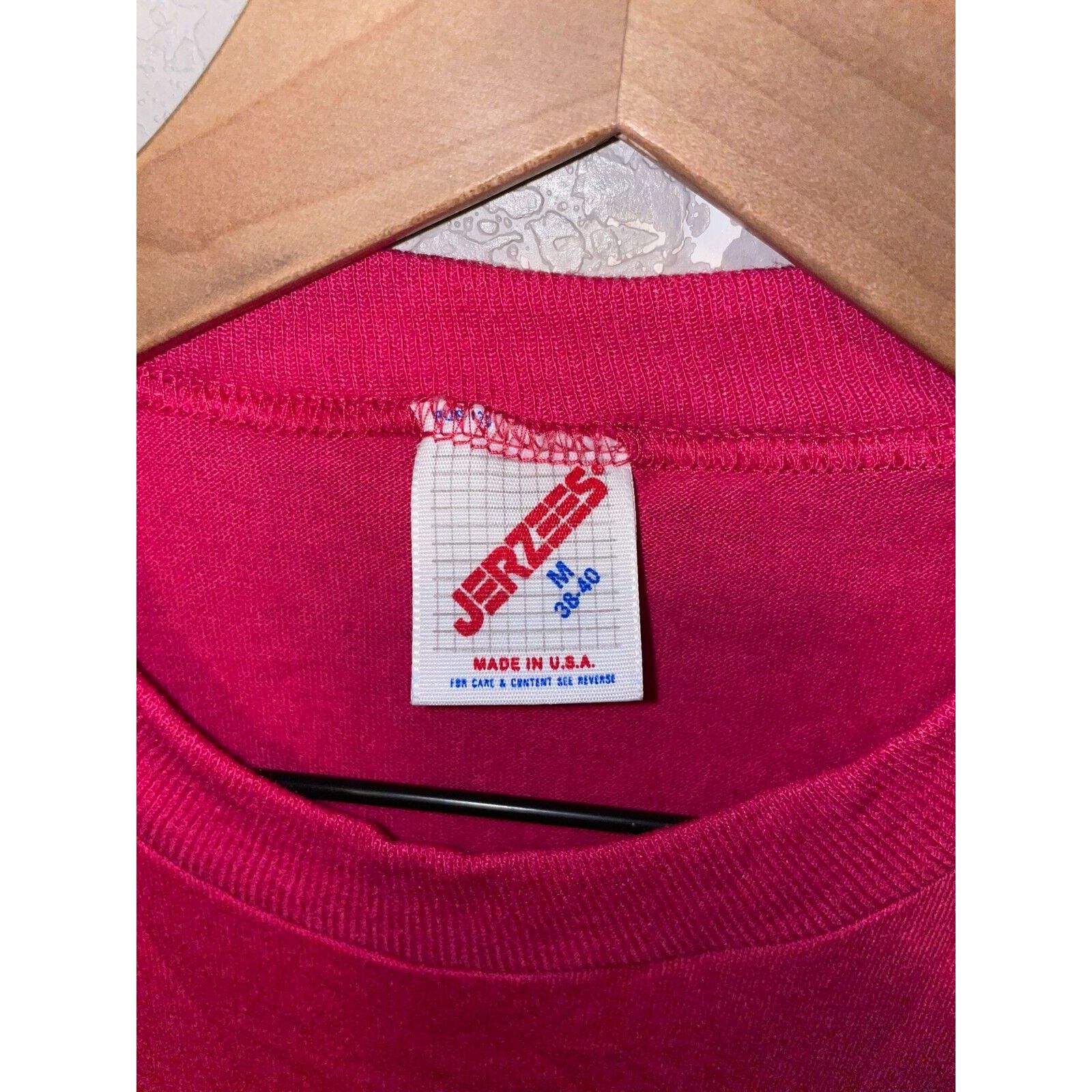 Jerzees Vintage Pennsylvania Shirt Flower Pink Tee VTG 90s Medium Size US M / EU 48-50 / 2 - 9 Thumbnail