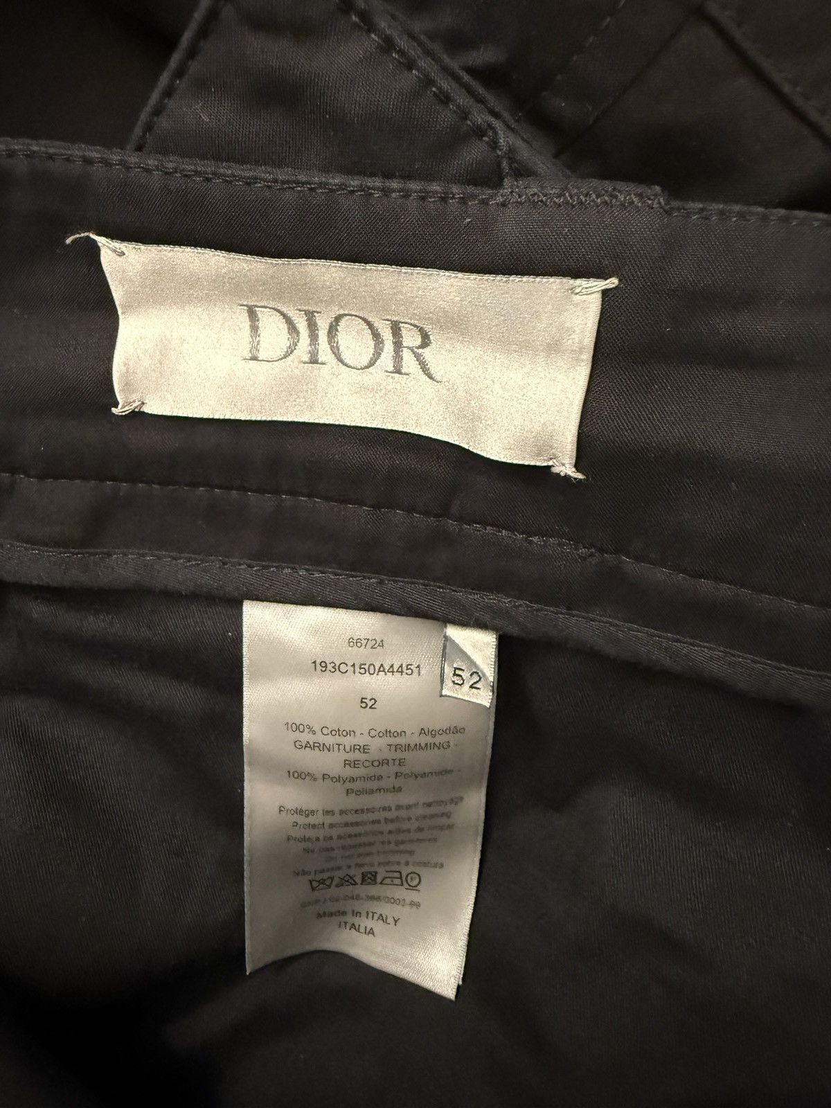 Alyx × Dior Dior x 1017 ALYX 9SM Buckle Cargo Pant - Black Size US 36 / EU 52 - 5 Thumbnail