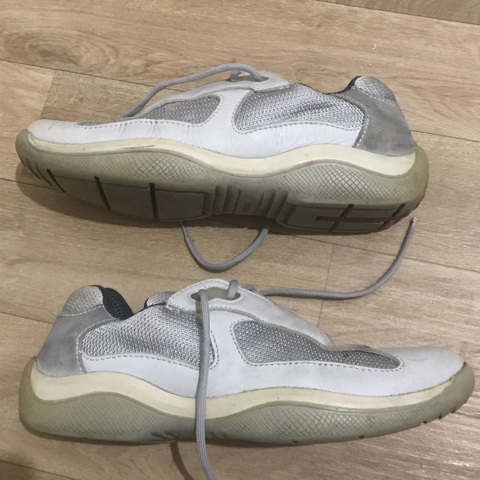 Prada Prada America's Cup Sneakers Leather Mesh Low Top Size US 10 / IT 40 - 4 Thumbnail